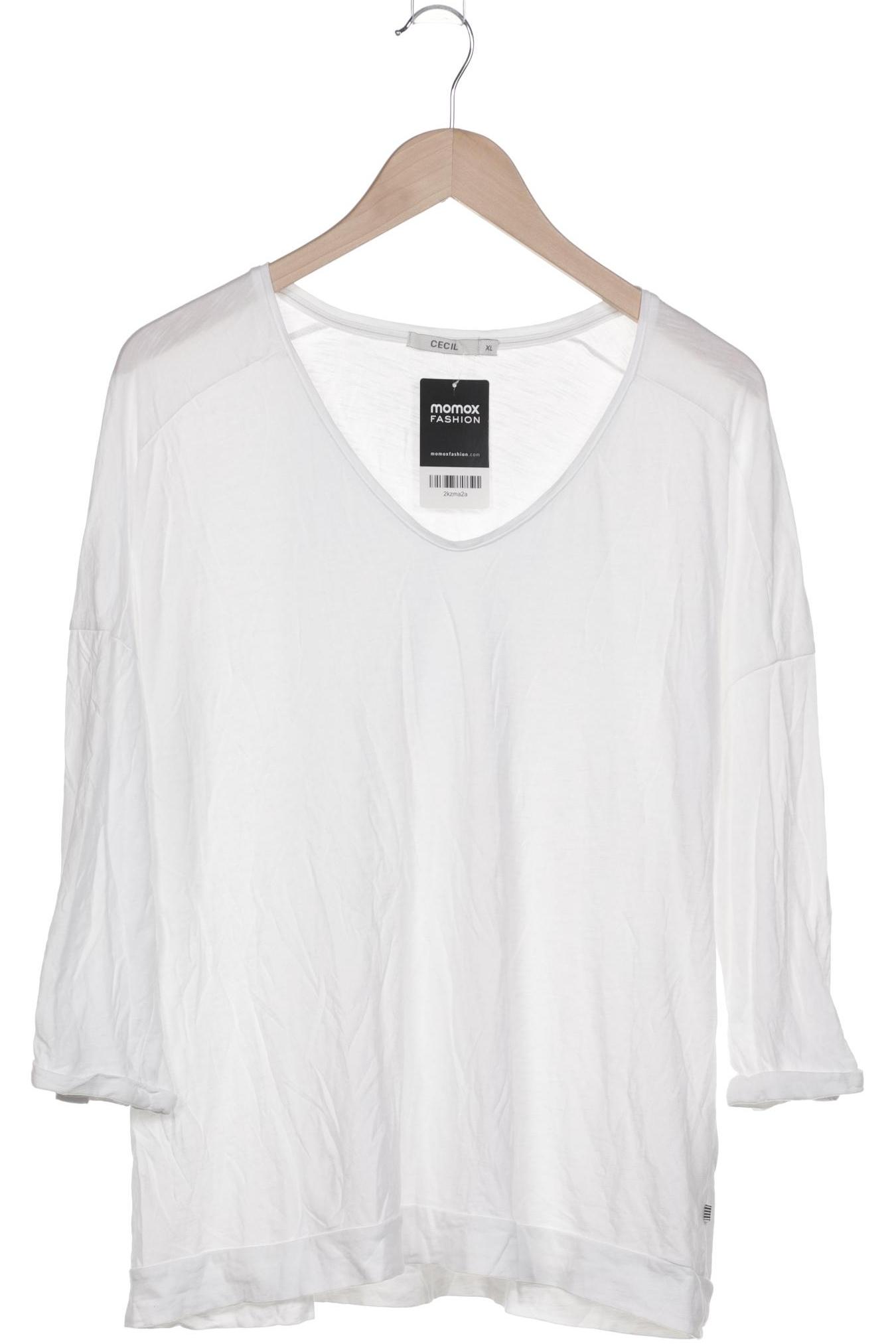 

Cecil Damen Langarmshirt, weiß, Gr. 44