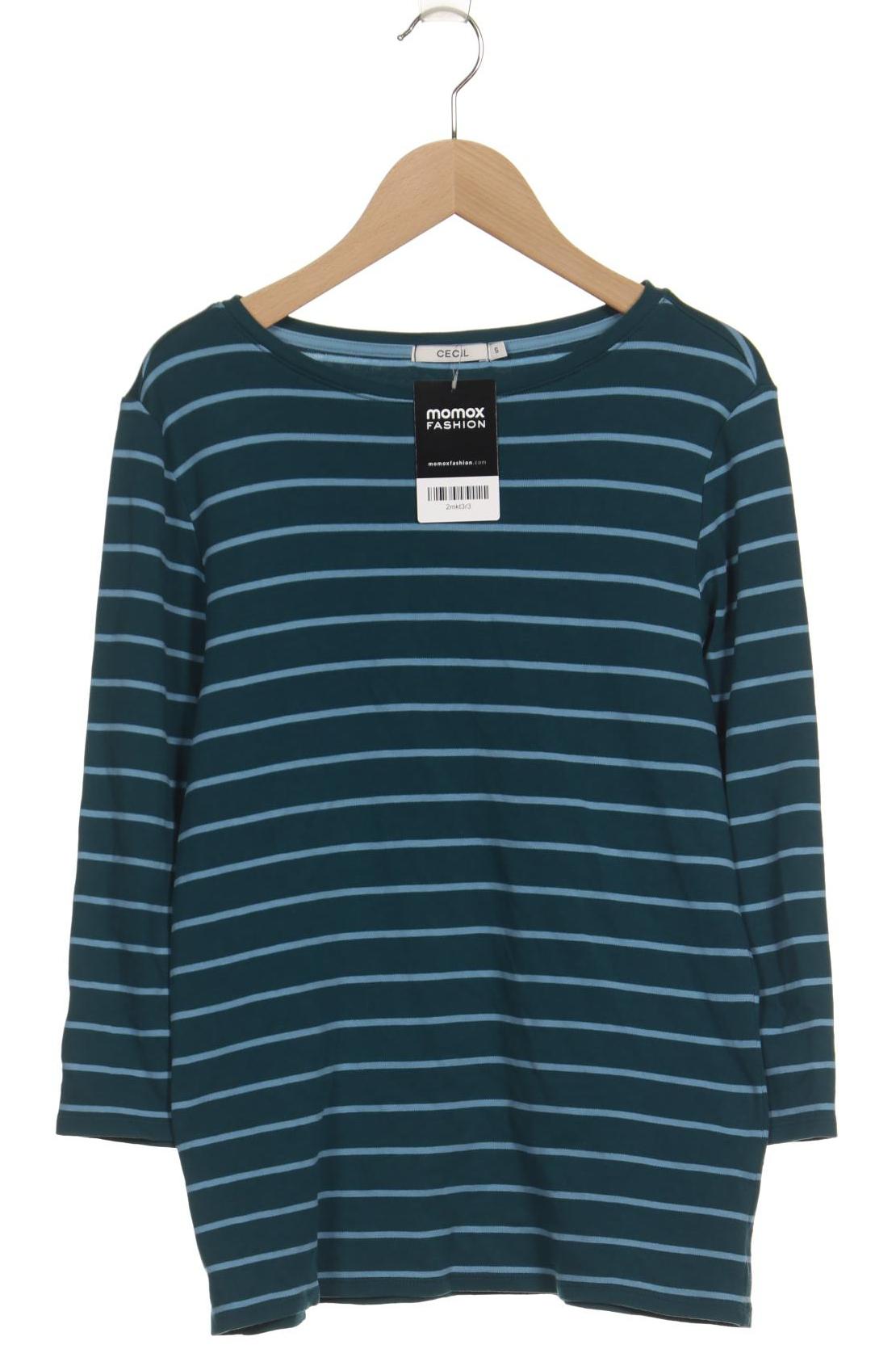 

Cecil Damen Langarmshirt, türkis, Gr. 36
