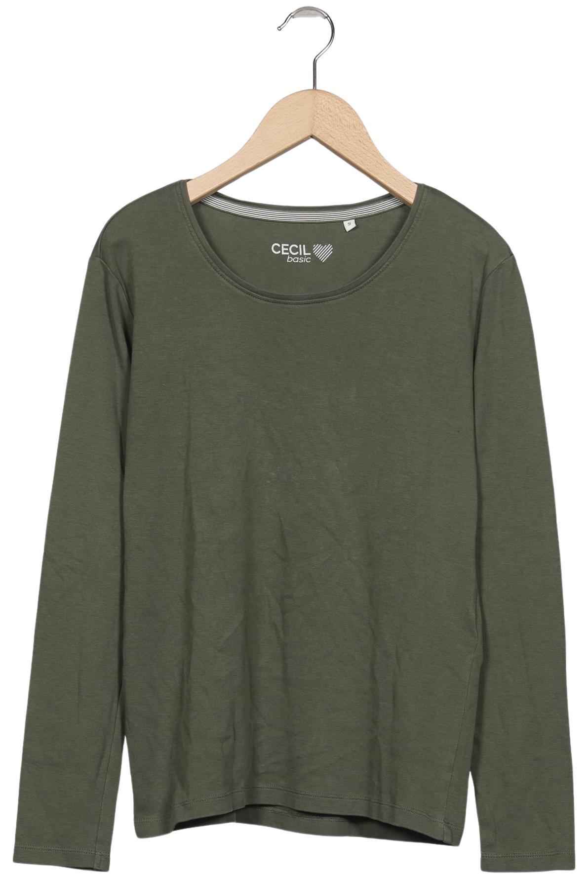 

Cecil Damen Langarmshirt, grün, Gr. 36