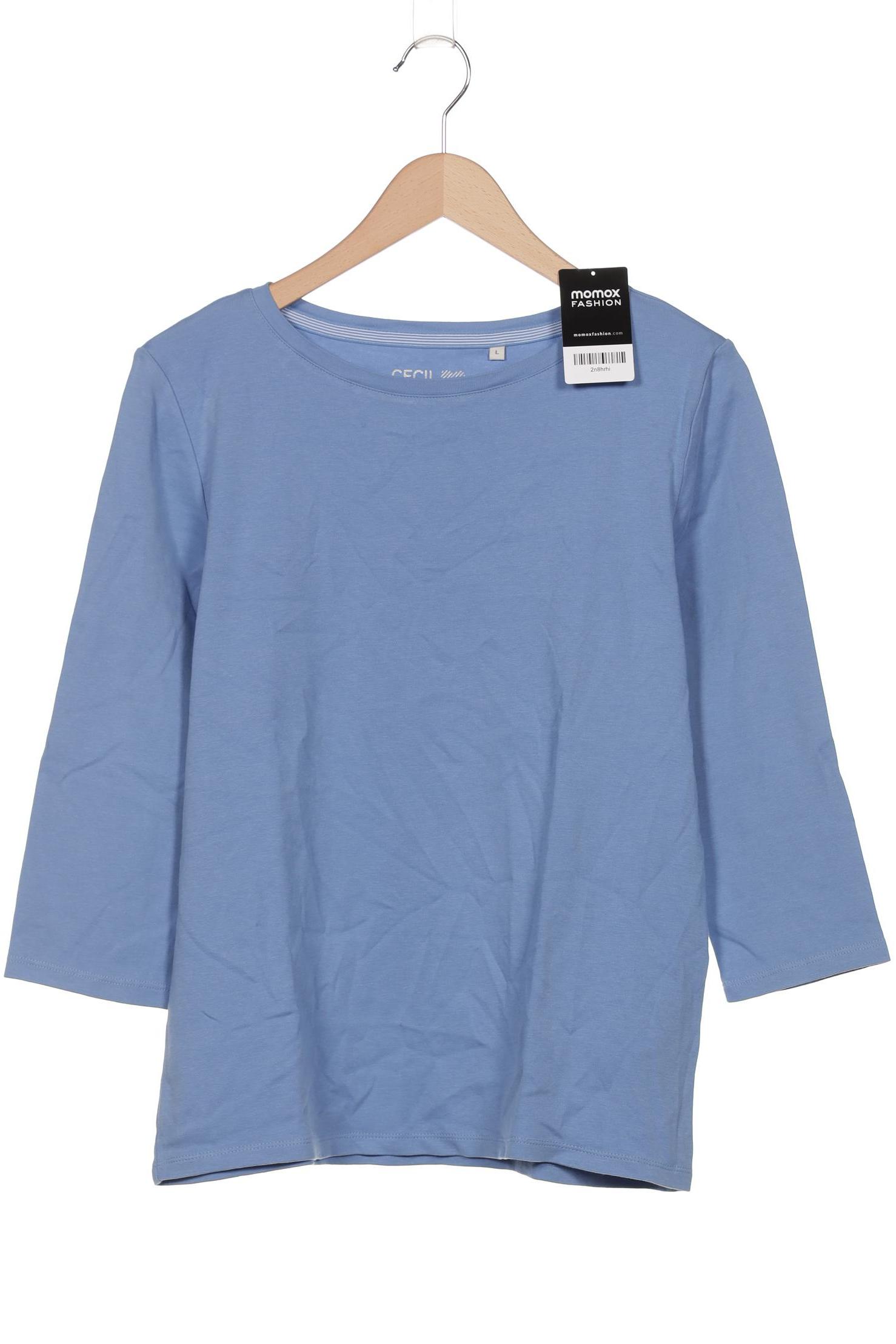 

Cecil Damen Langarmshirt, blau, Gr. 42