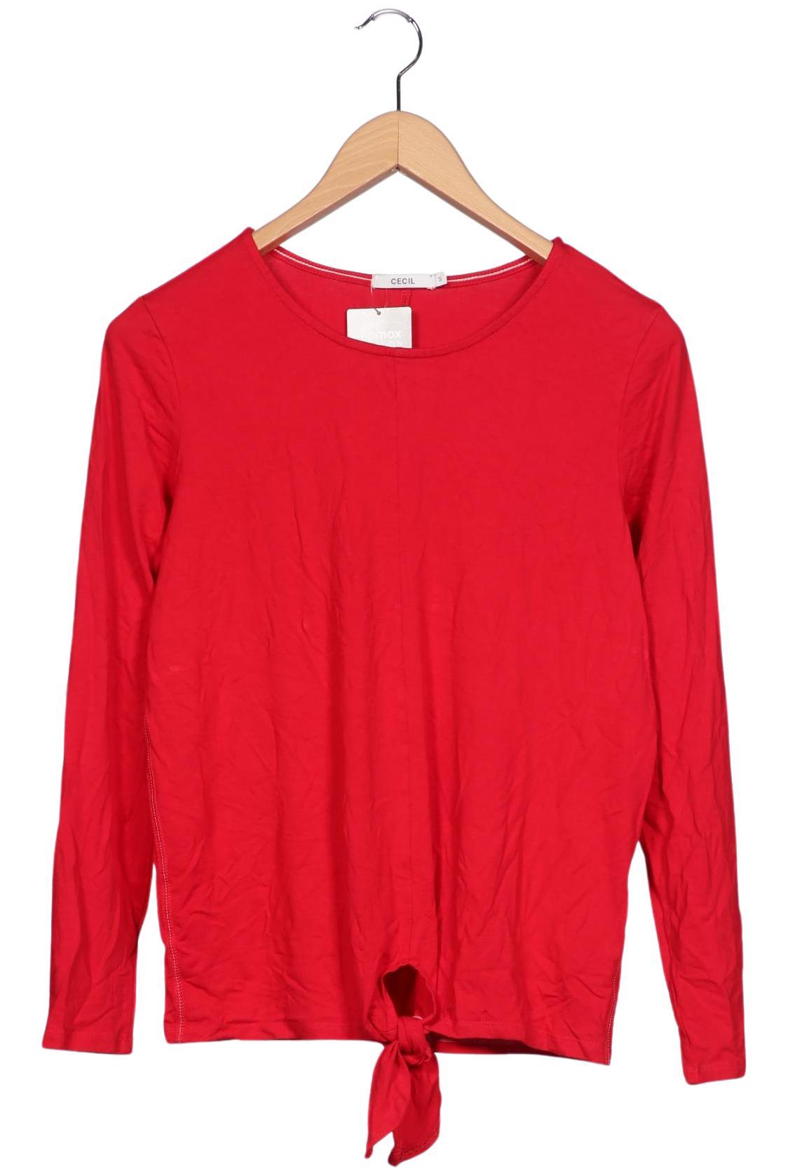 

Cecil Damen Langarmshirt, rot, Gr. 36