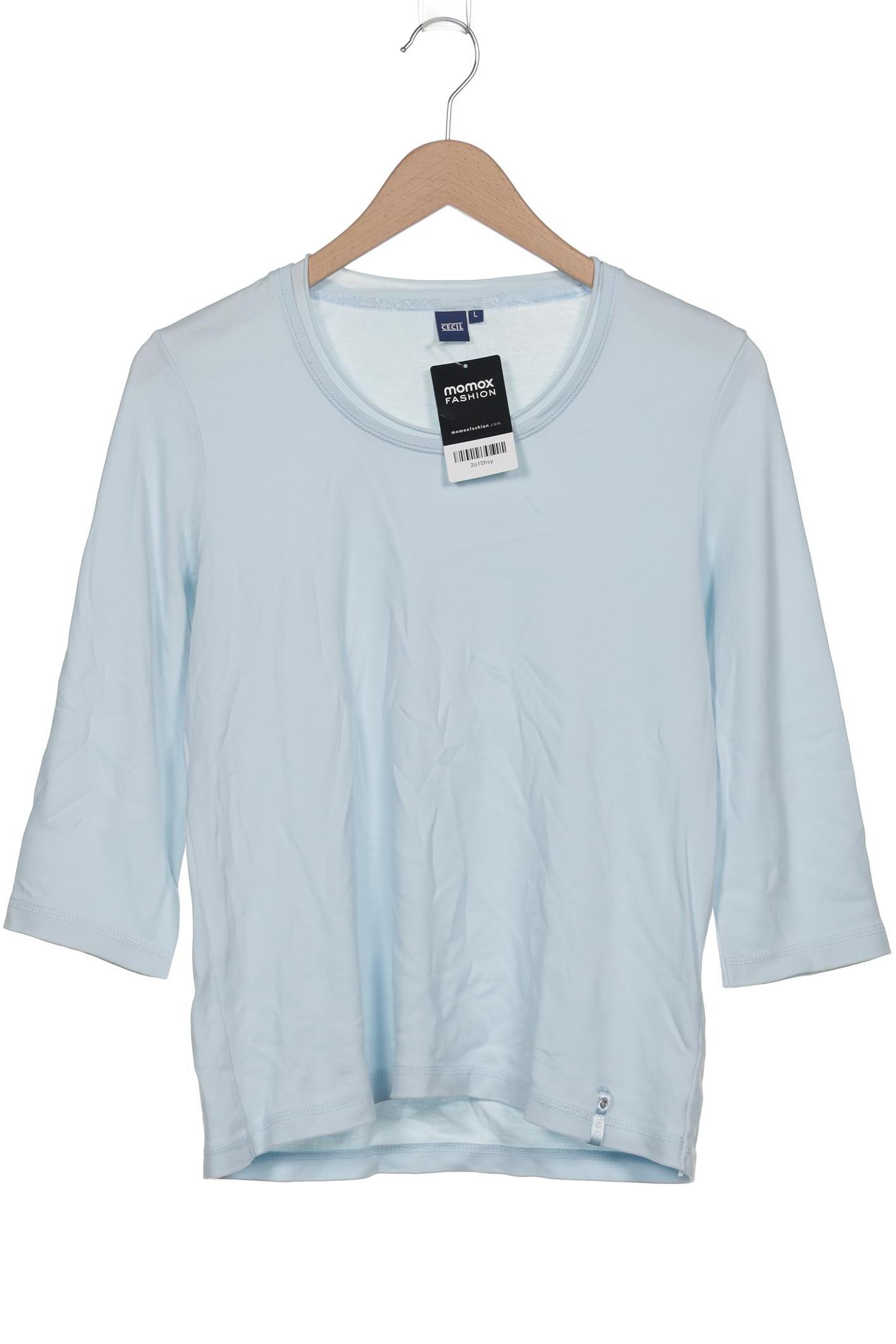 

Cecil Damen Langarmshirt, hellblau, Gr. 42
