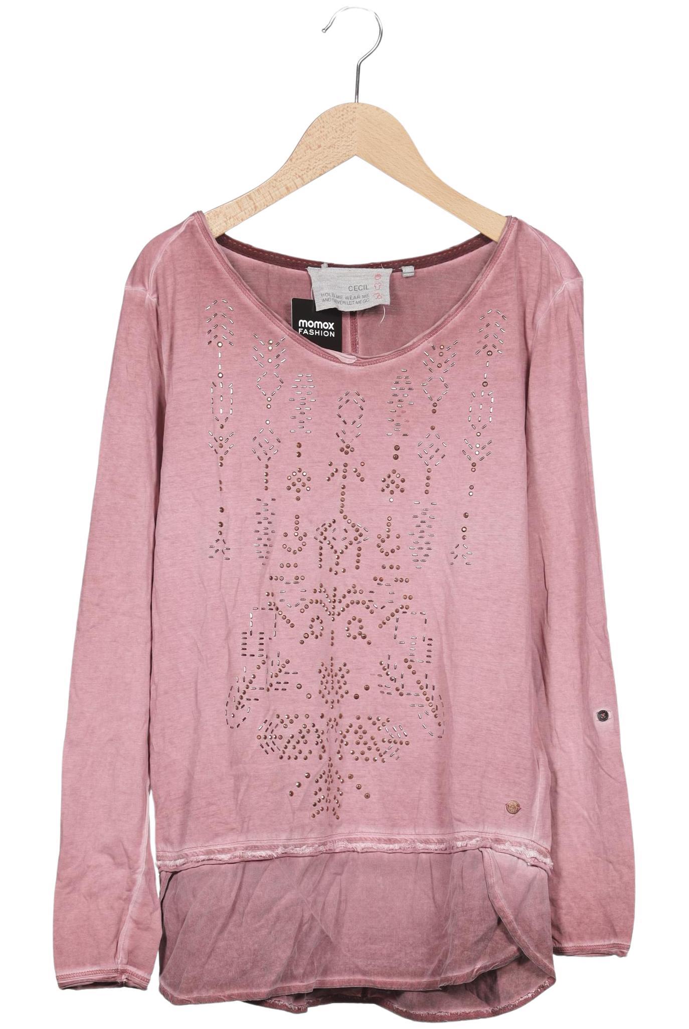 

Cecil Damen Langarmshirt, pink, Gr. 36