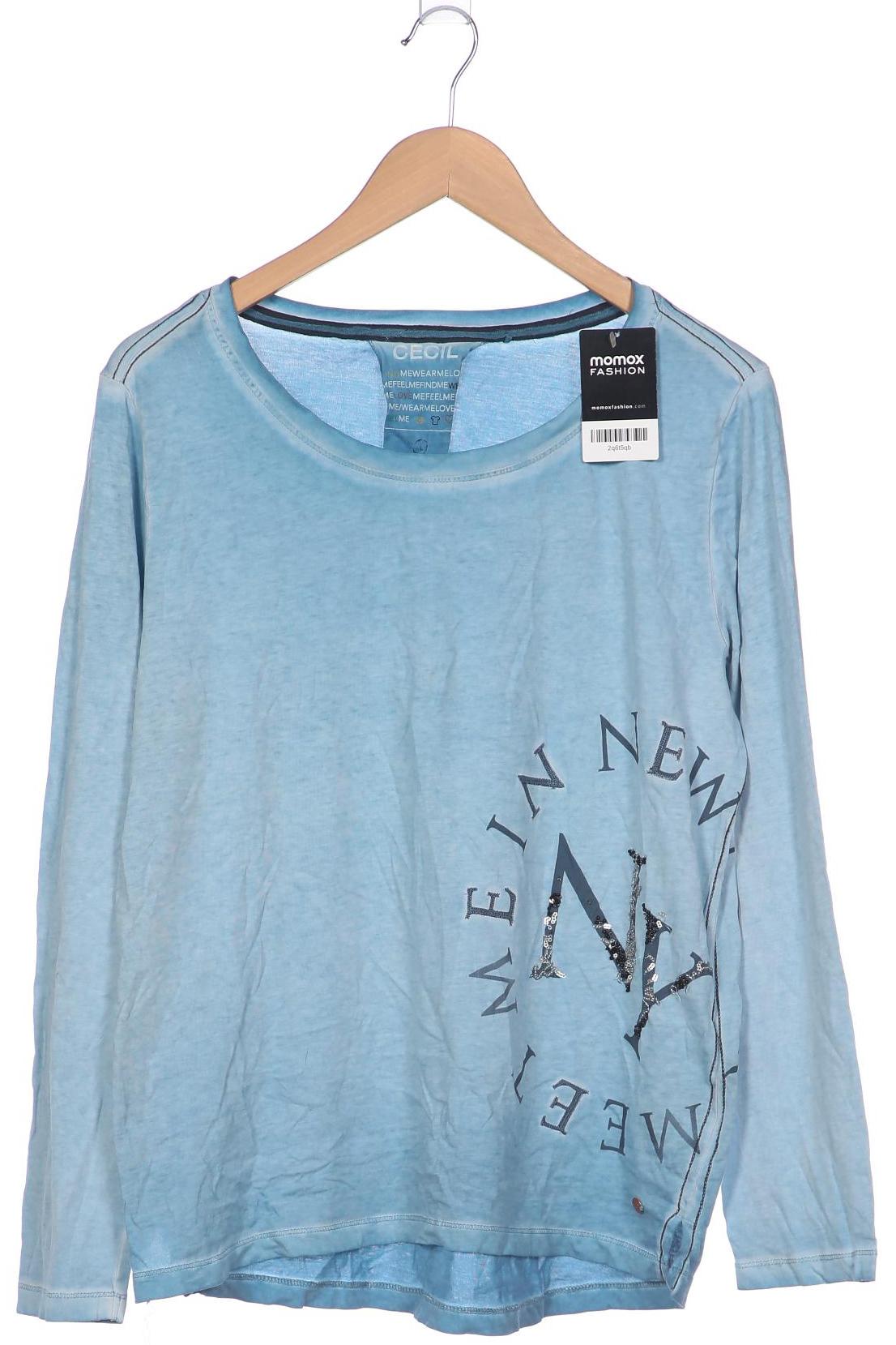 

Cecil Damen Langarmshirt, blau, Gr. 42