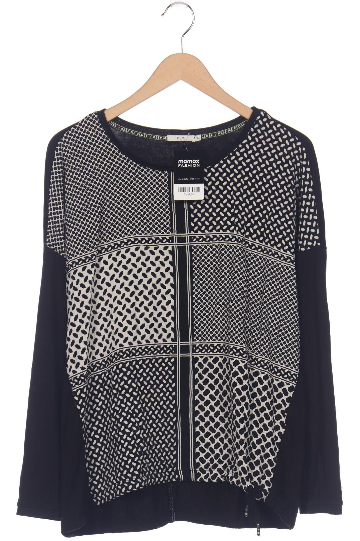

Cecil Damen Langarmshirt, schwarz, Gr. 44