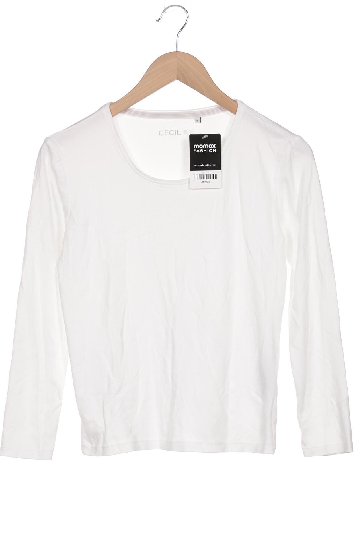 

Cecil Damen Langarmshirt, weiß, Gr. 38