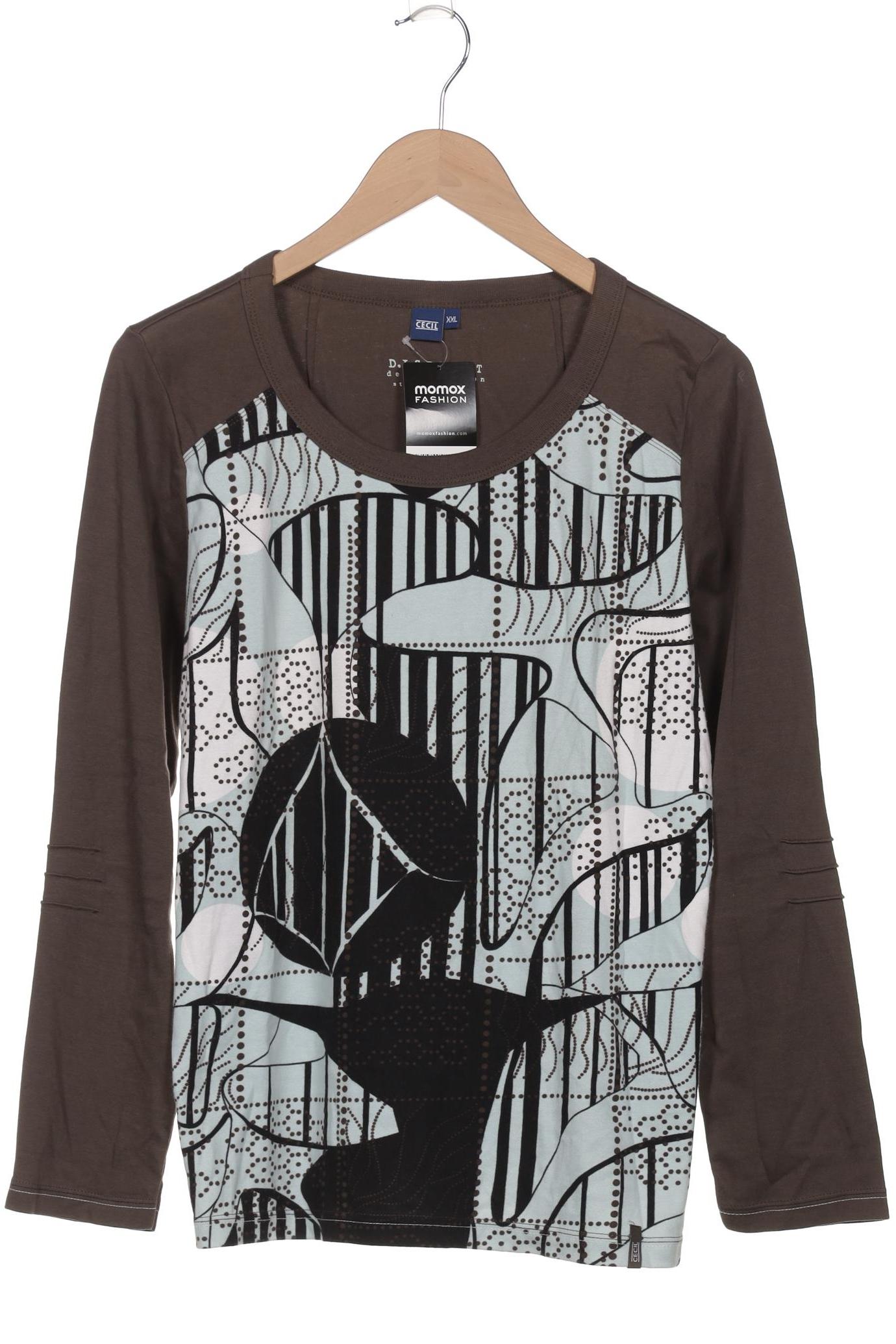 

Cecil Damen Langarmshirt, türkis, Gr. 46