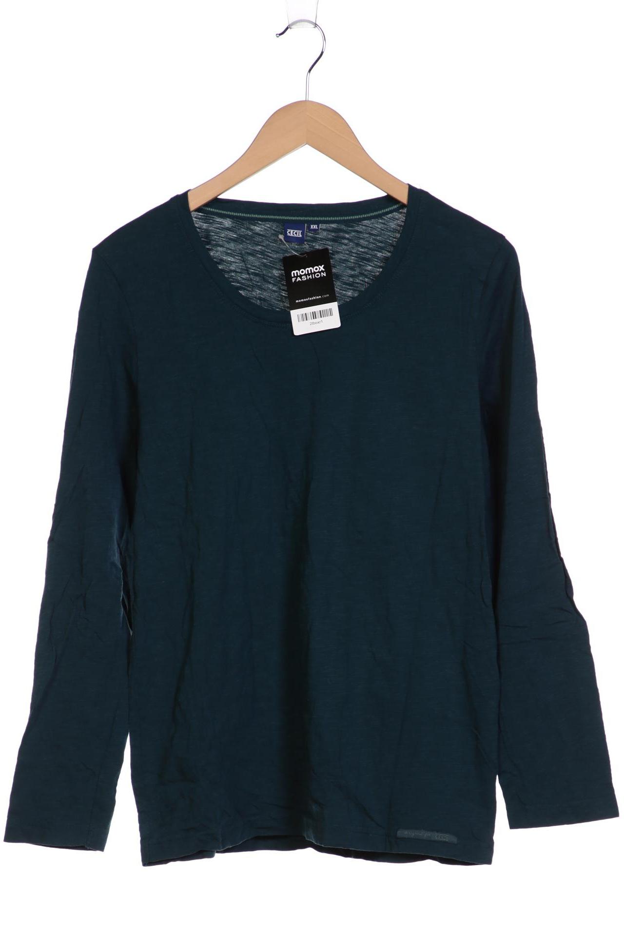

Cecil Damen Langarmshirt, türkis, Gr. 46