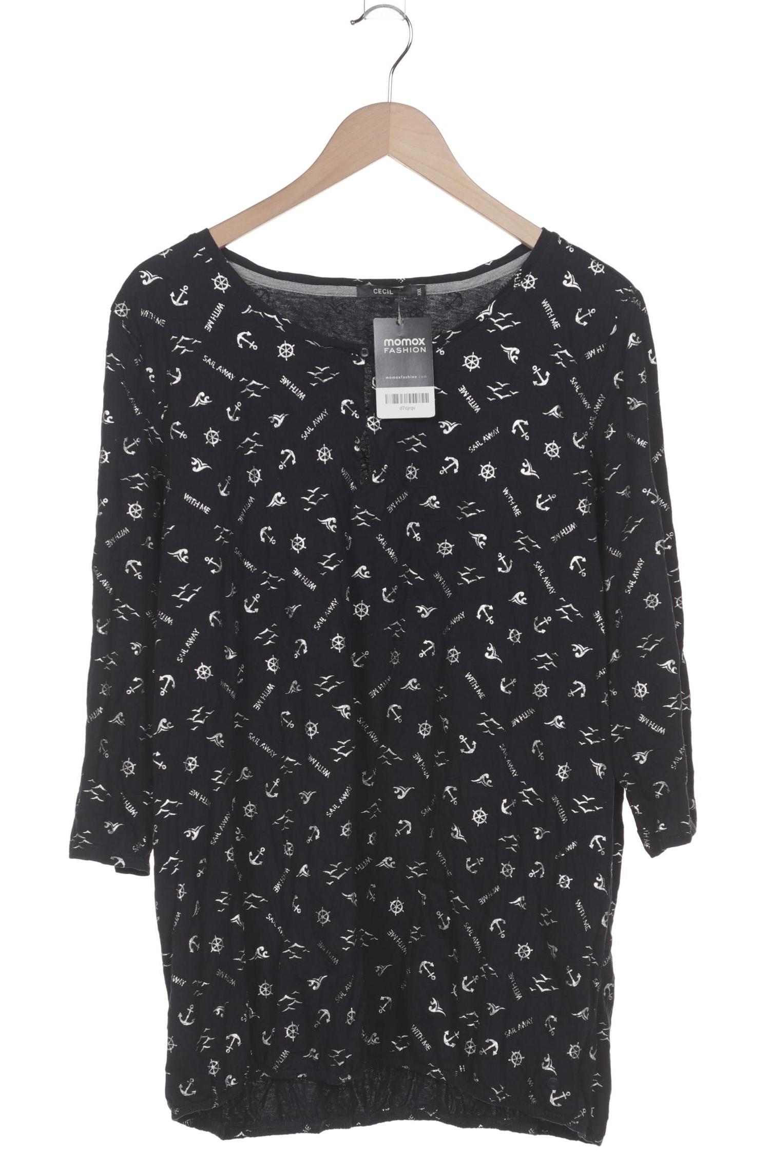 

Cecil Damen Langarmshirt, marineblau, Gr. 46