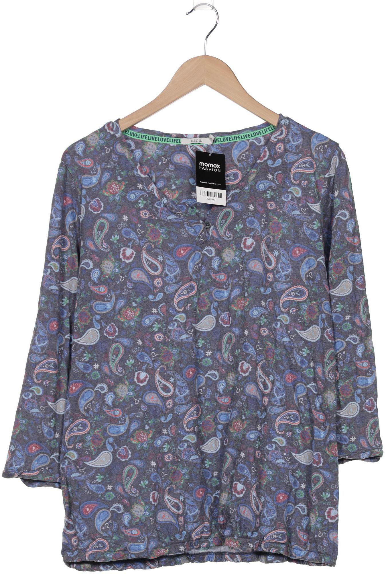 

Cecil Damen Langarmshirt, marineblau, Gr. 42