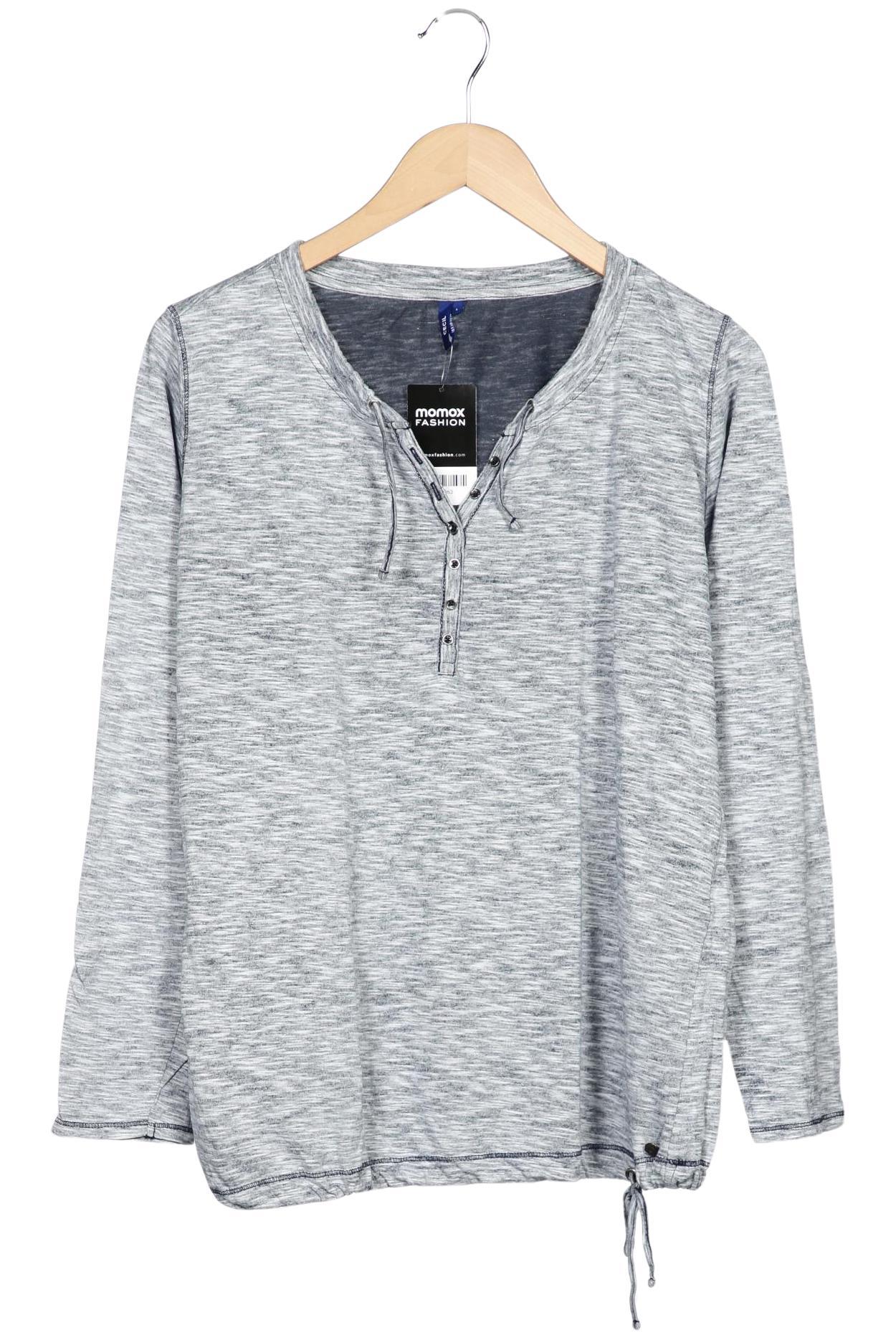 

Cecil Damen Langarmshirt, grau, Gr. 42