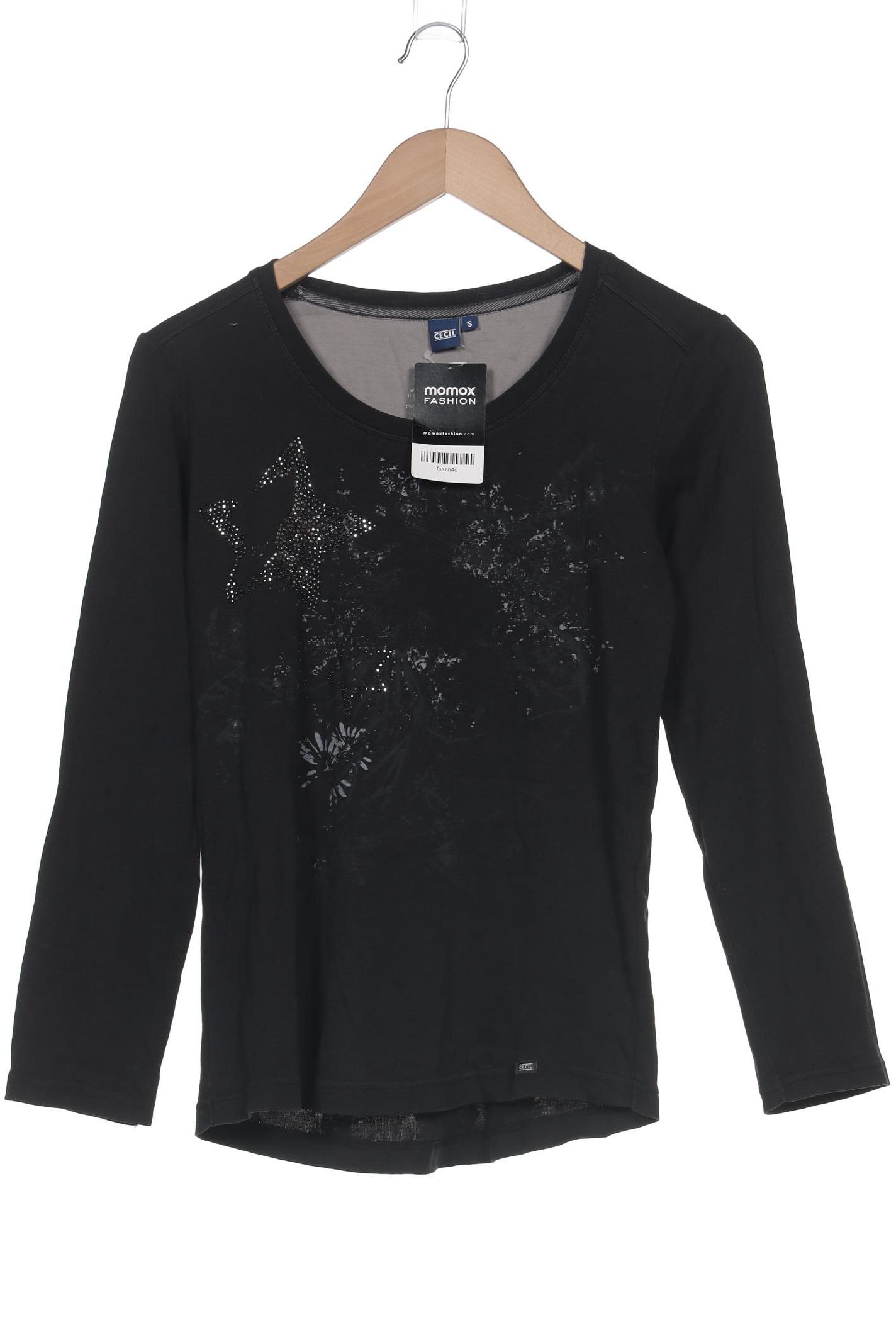 

Cecil Damen Langarmshirt, schwarz, Gr. 36