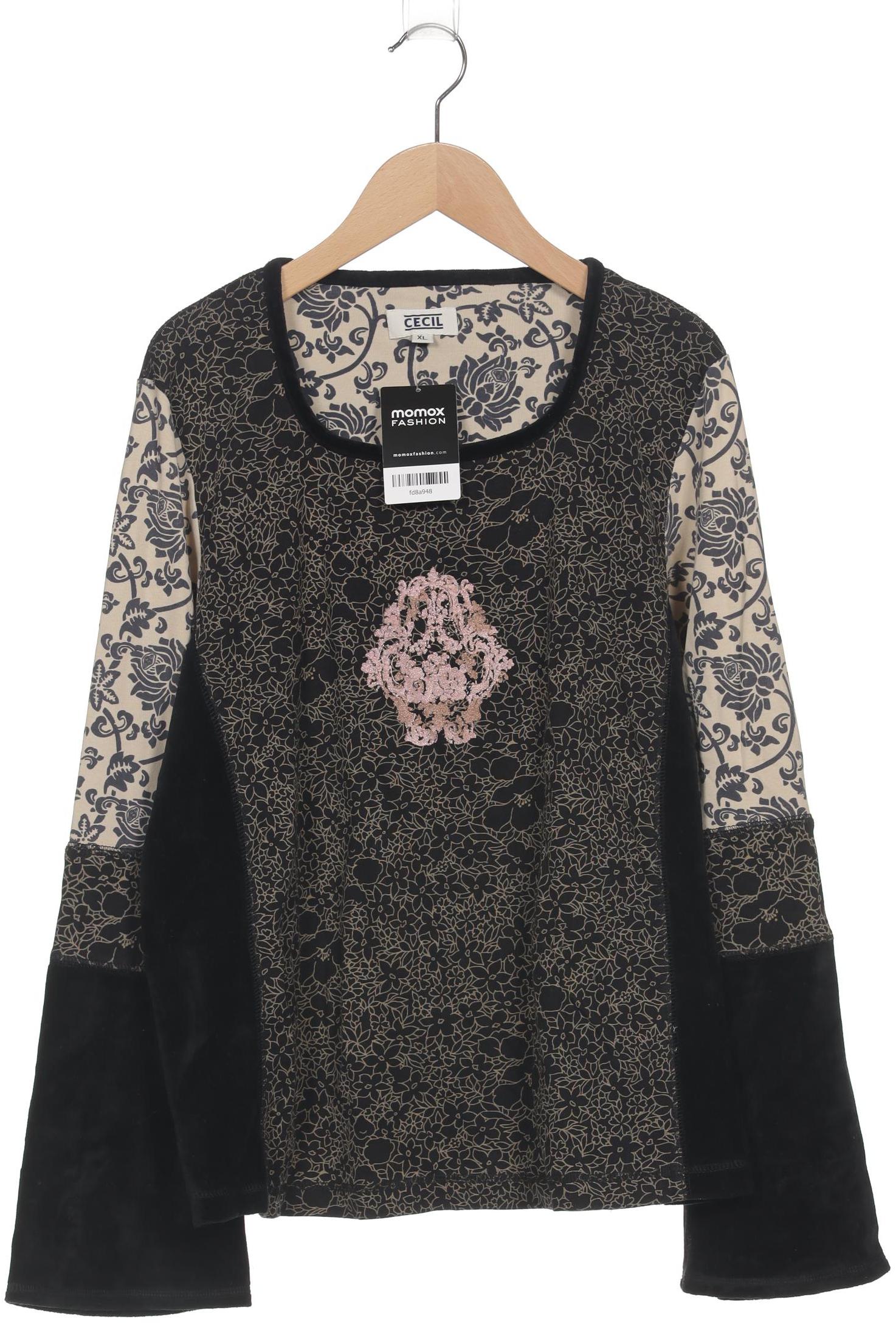 

Cecil Damen Langarmshirt, schwarz, Gr. 44
