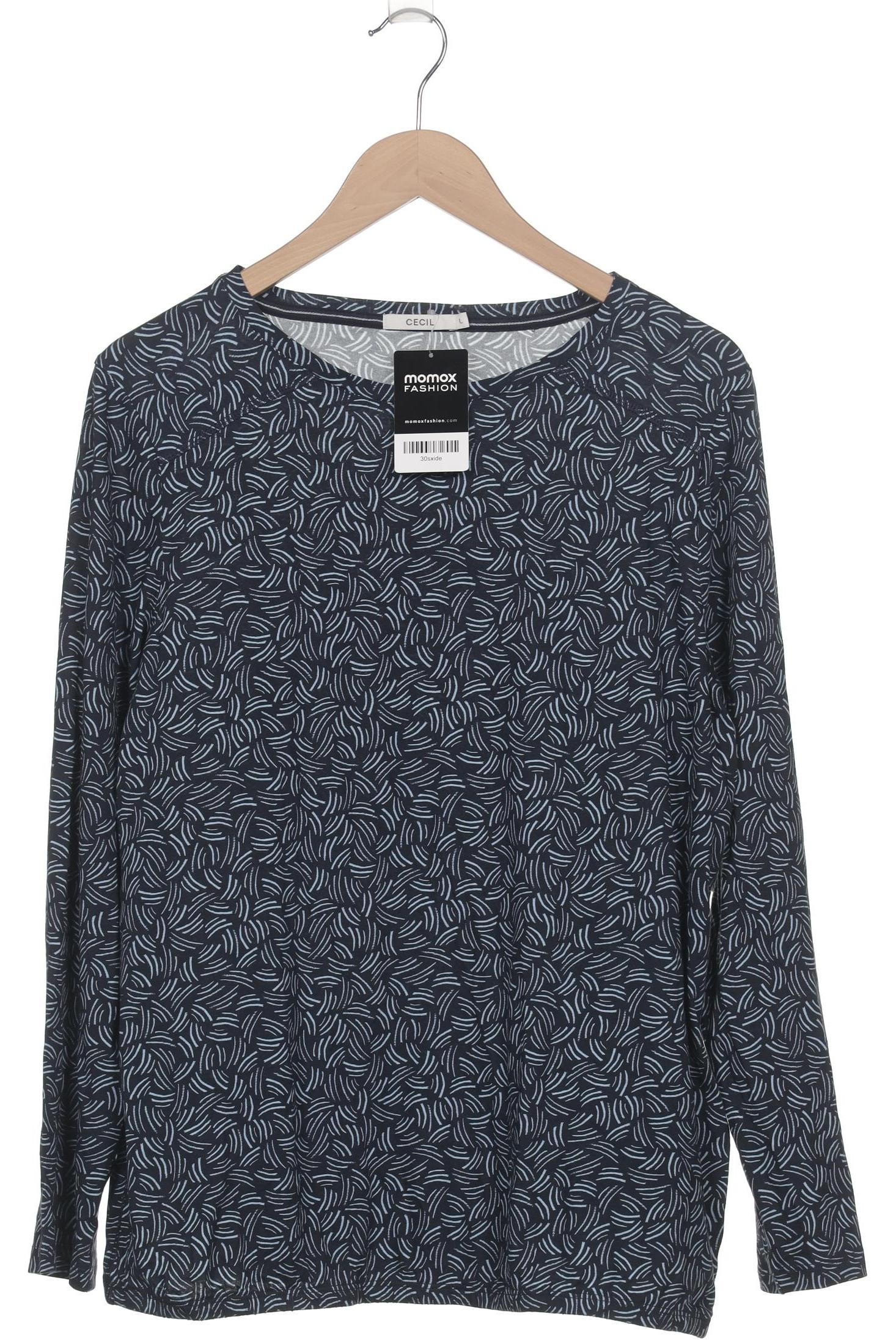 

Cecil Damen Langarmshirt, marineblau, Gr. 42