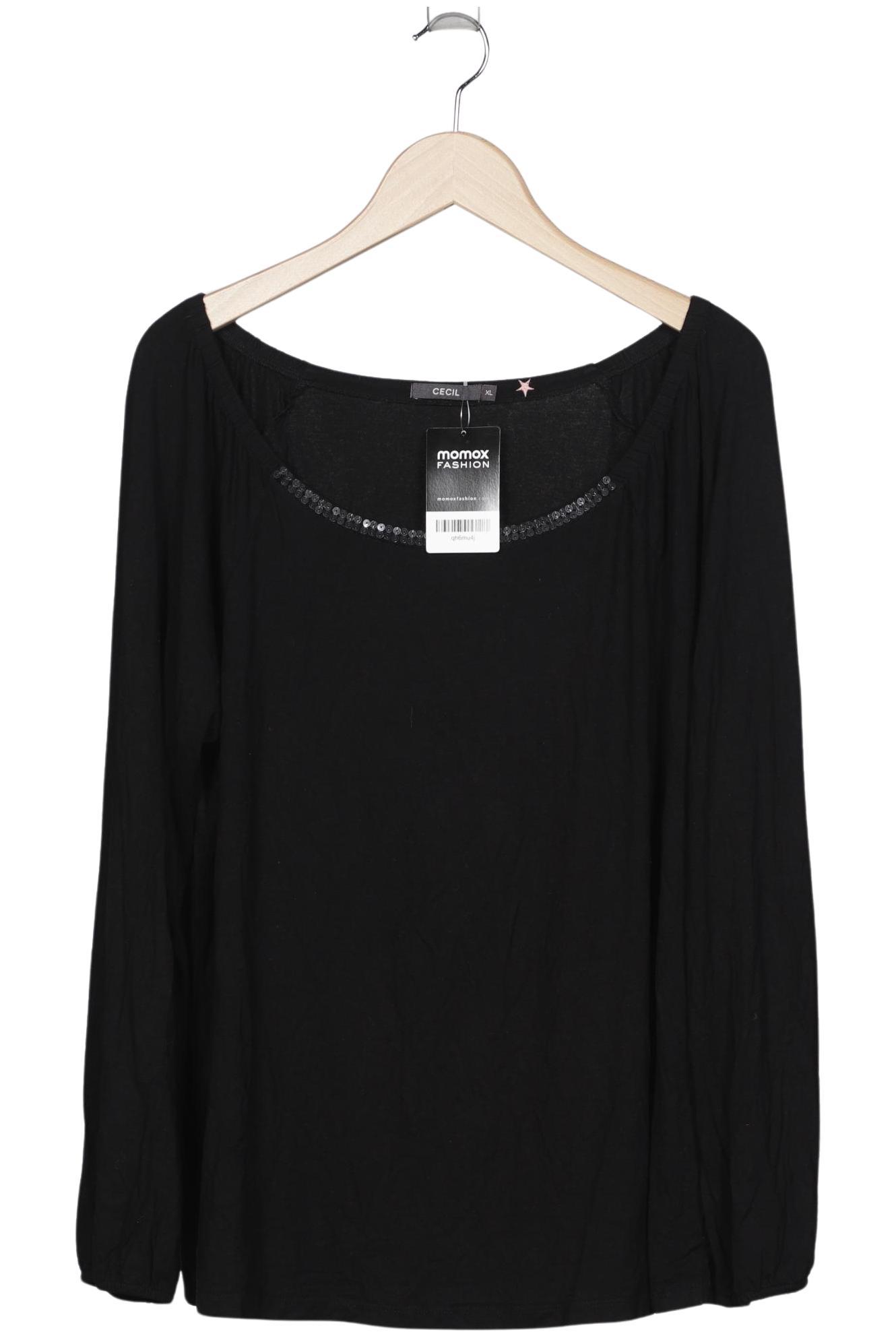 

Cecil Damen Langarmshirt, schwarz, Gr. 44