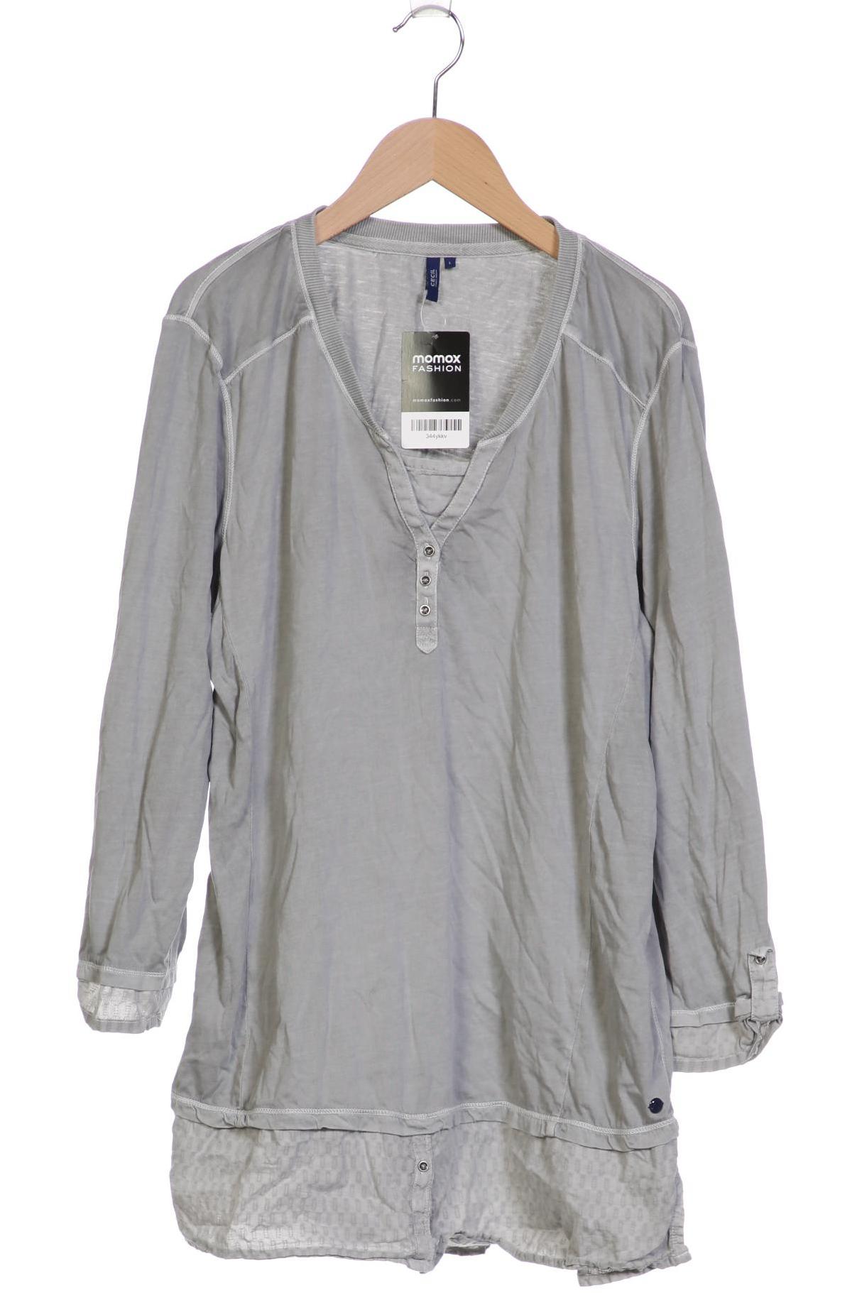 

Cecil Damen Langarmshirt, grau, Gr. 42