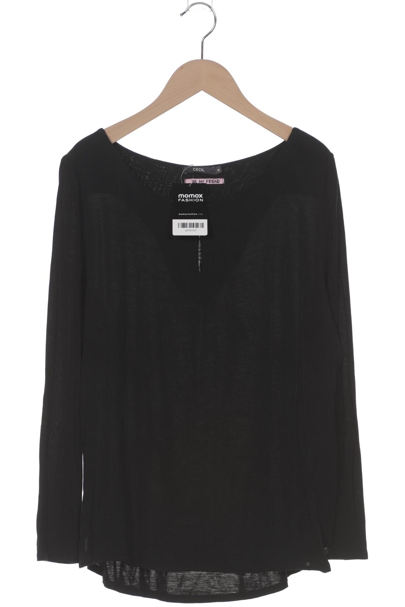 

Cecil Damen Langarmshirt, schwarz, Gr. 38