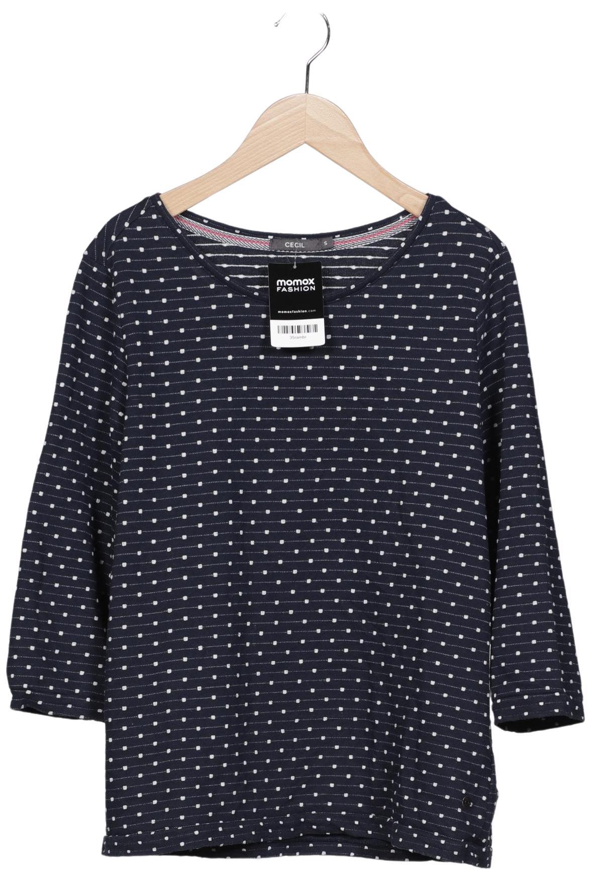 

Cecil Damen Langarmshirt, marineblau, Gr. 36