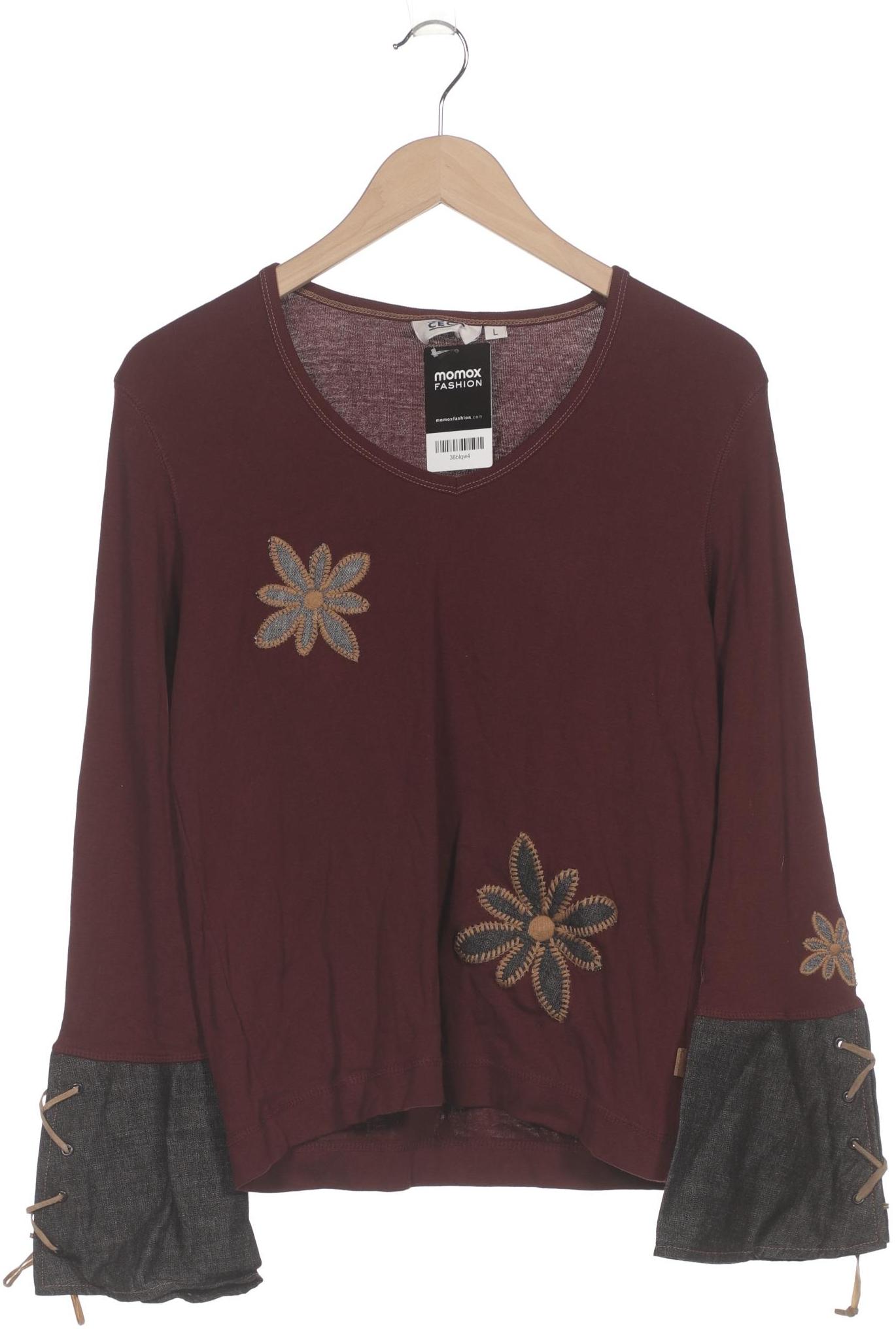

Cecil Damen Langarmshirt, bordeaux, Gr. 42