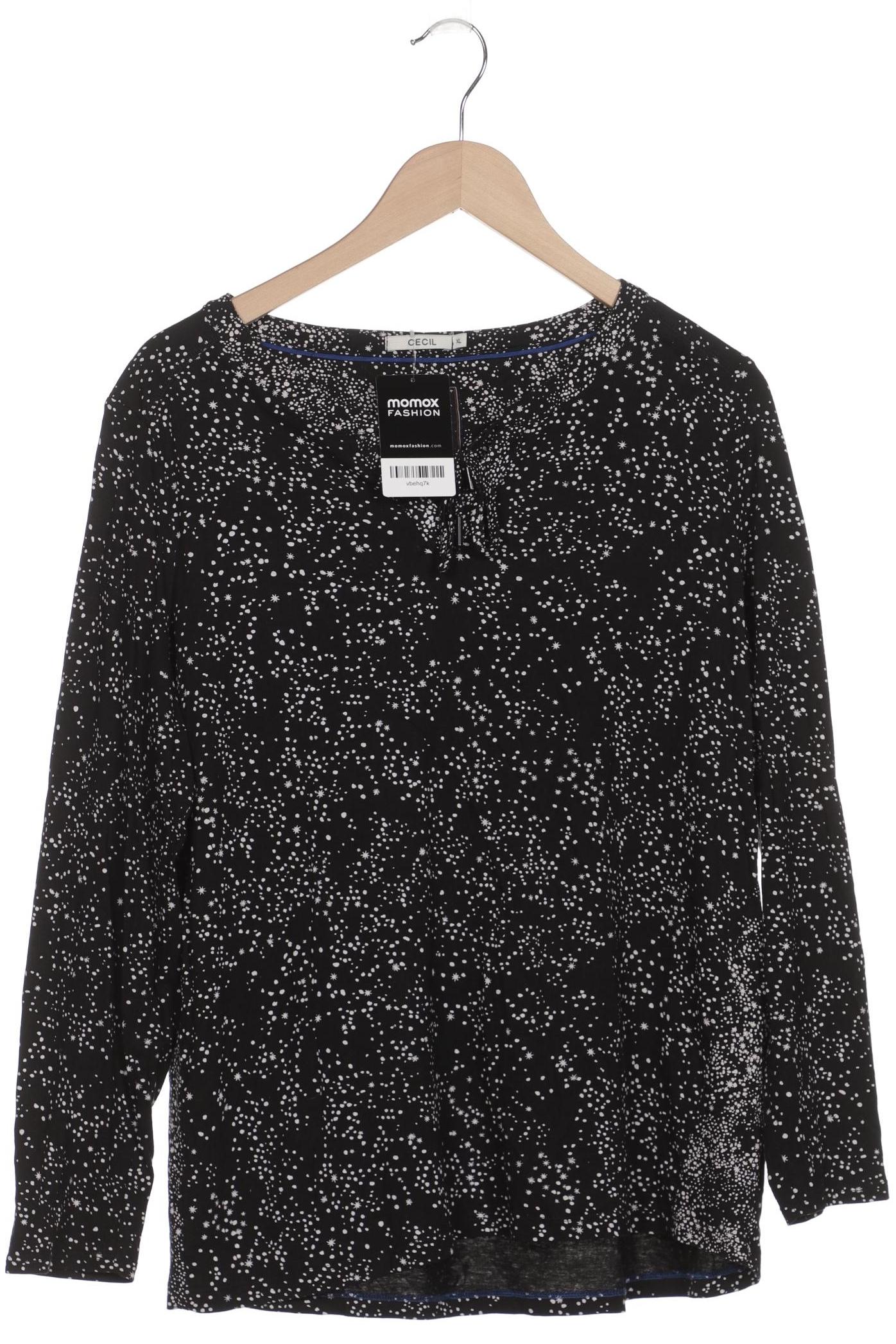 

Cecil Damen Langarmshirt, schwarz, Gr. 44