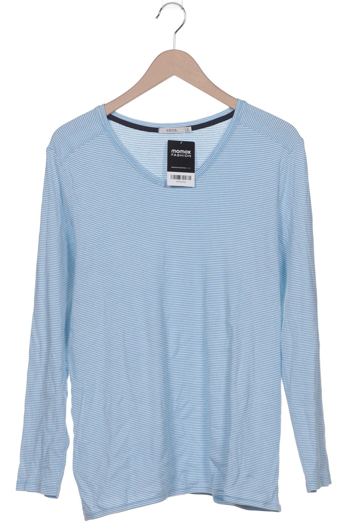 

Cecil Damen Langarmshirt, hellblau, Gr. 44