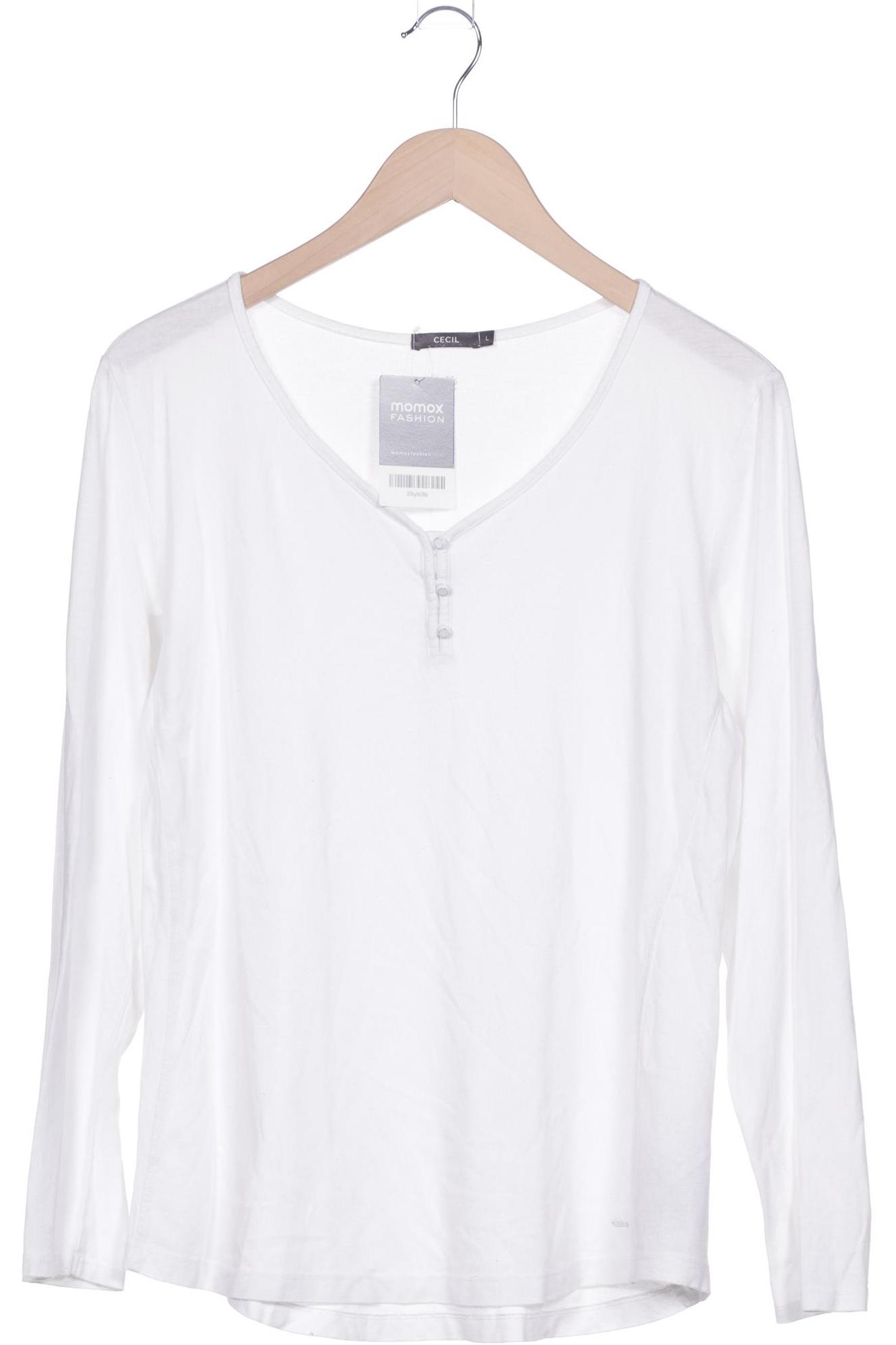 

CECIL Damen Langarmshirt, weiß
