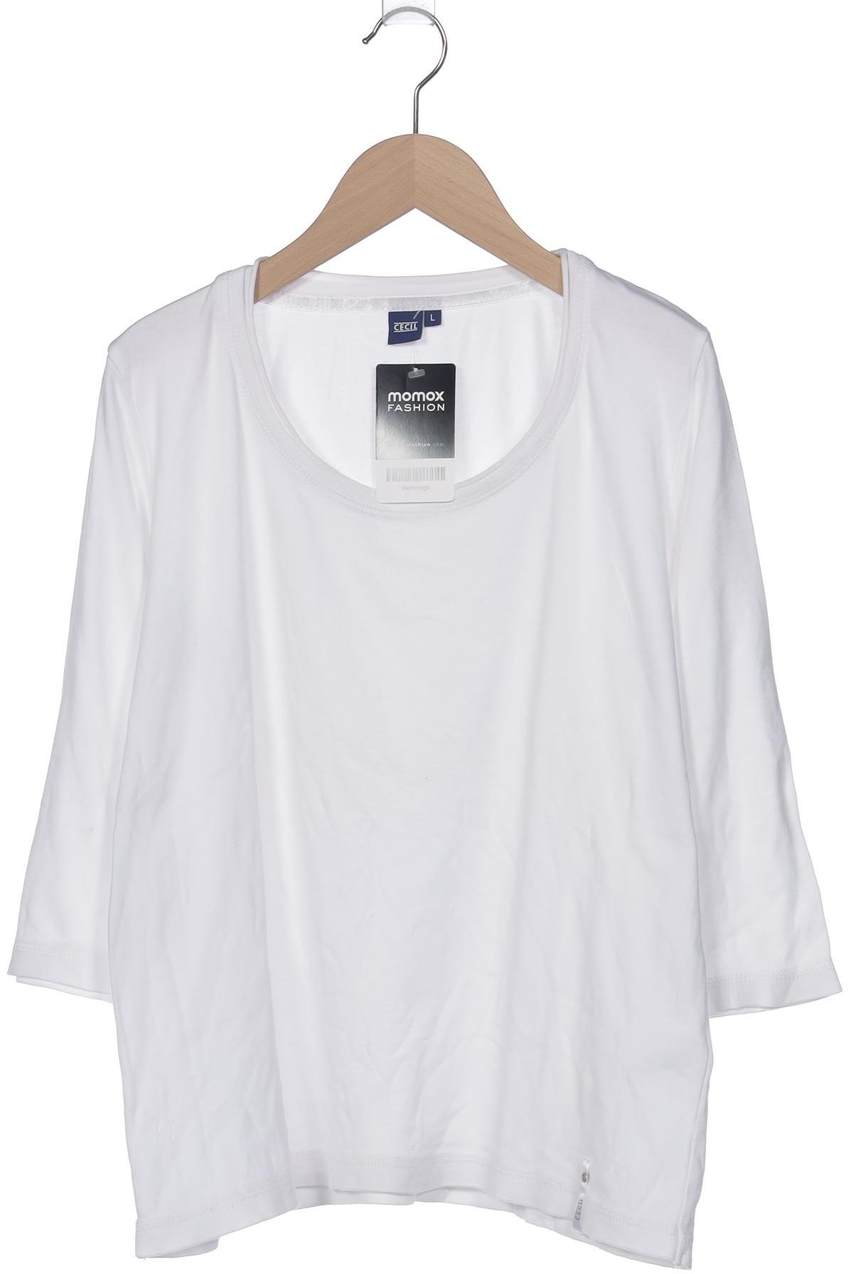 

Cecil Damen Langarmshirt, weiß, Gr. 42