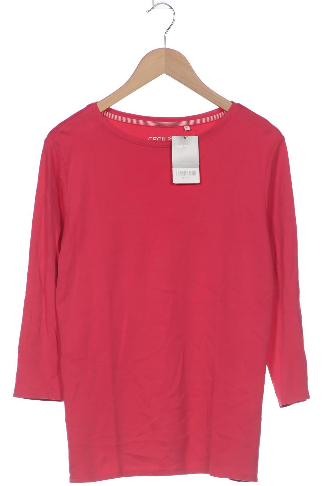 

Cecil Damen Langarmshirt, pink, Gr. 42