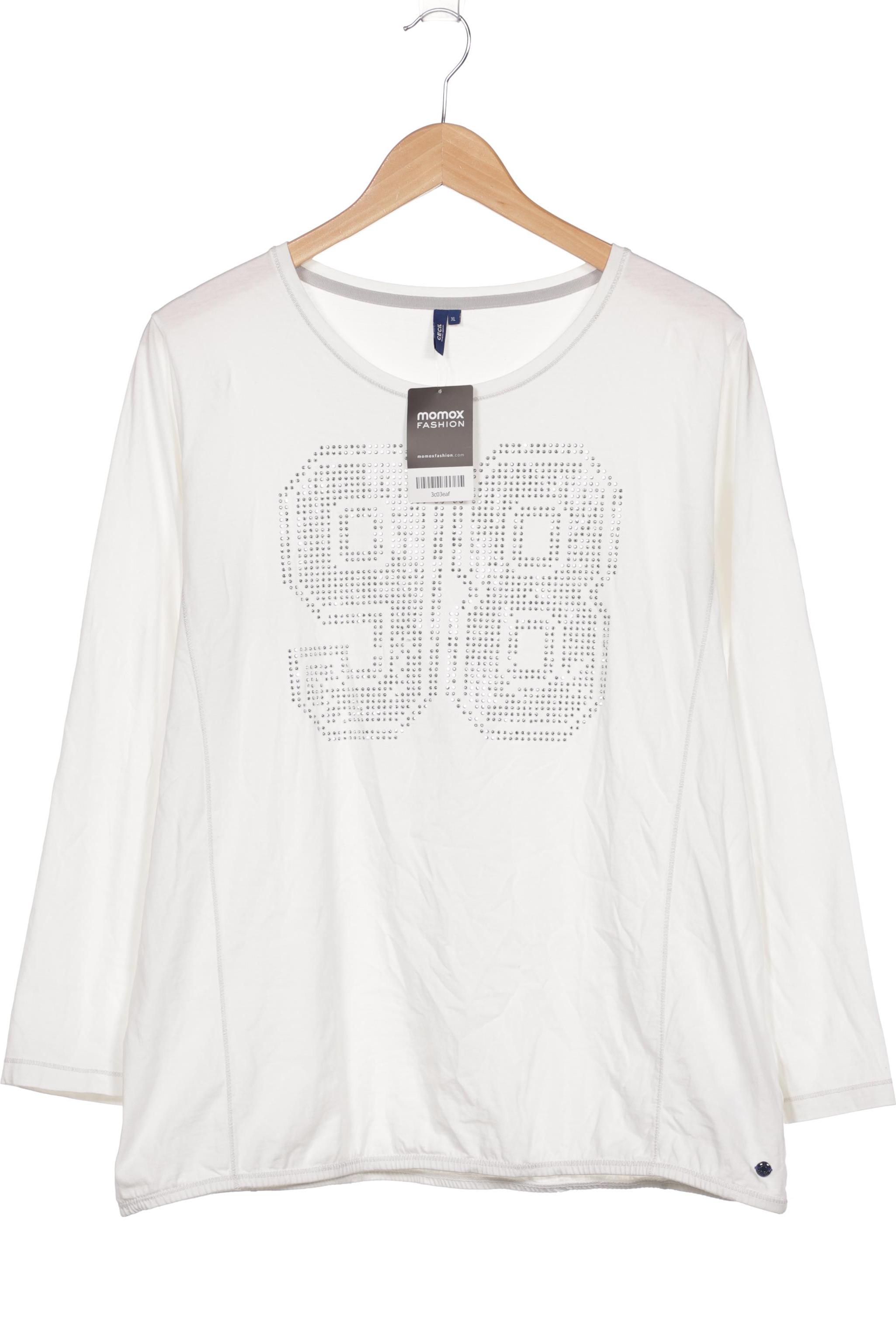 

Cecil Damen Langarmshirt, weiß, Gr. 44
