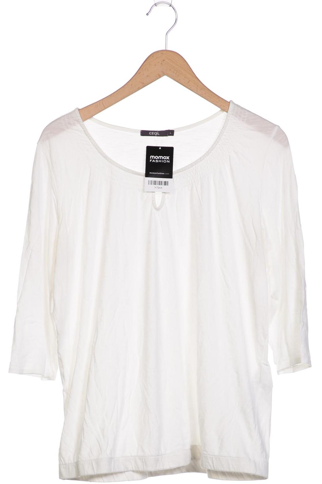 

Cecil Damen Langarmshirt, weiß, Gr. 42
