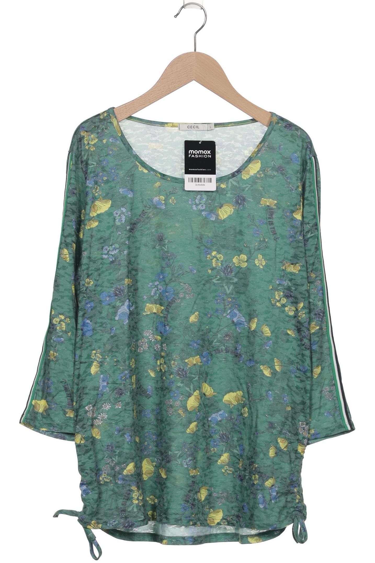 

Cecil Damen Langarmshirt, grün, Gr. 42
