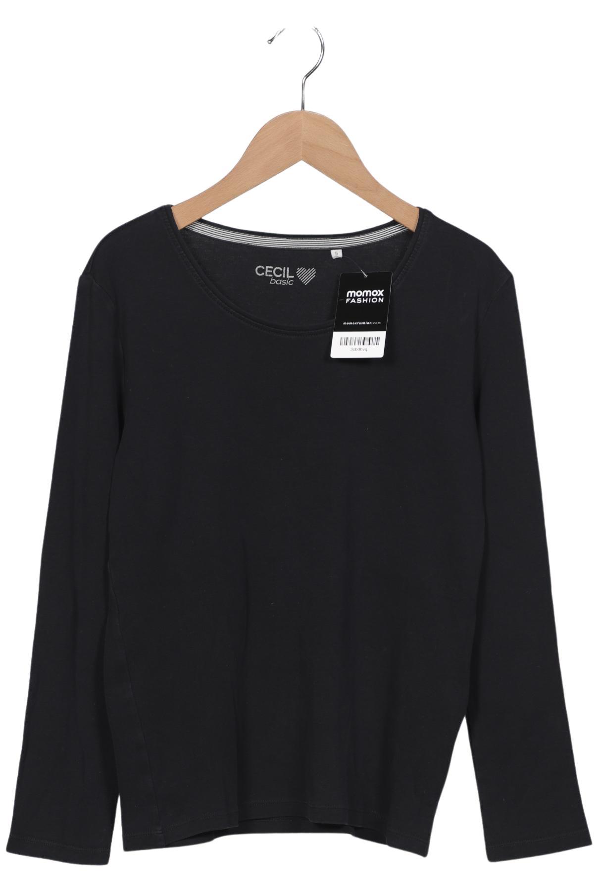 

Cecil Damen Langarmshirt, schwarz, Gr. 36