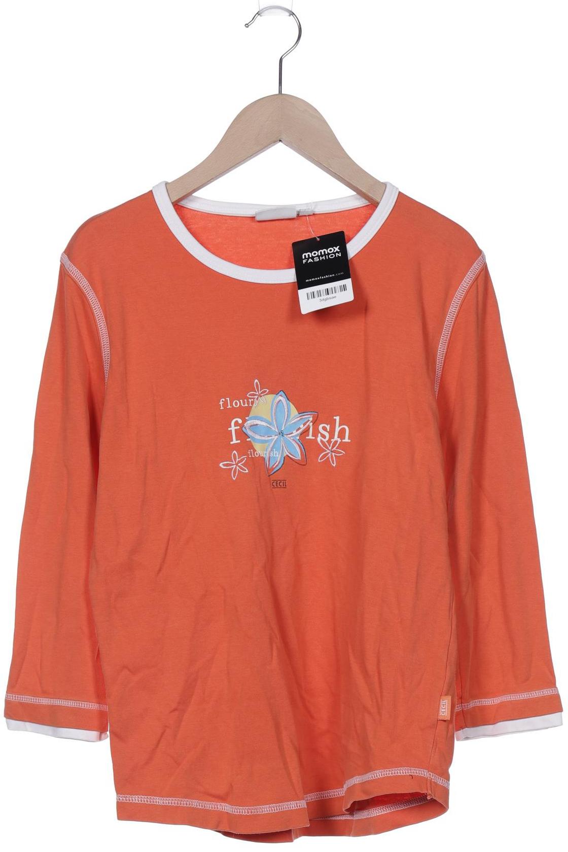 

Cecil Damen Langarmshirt, orange, Gr. 38