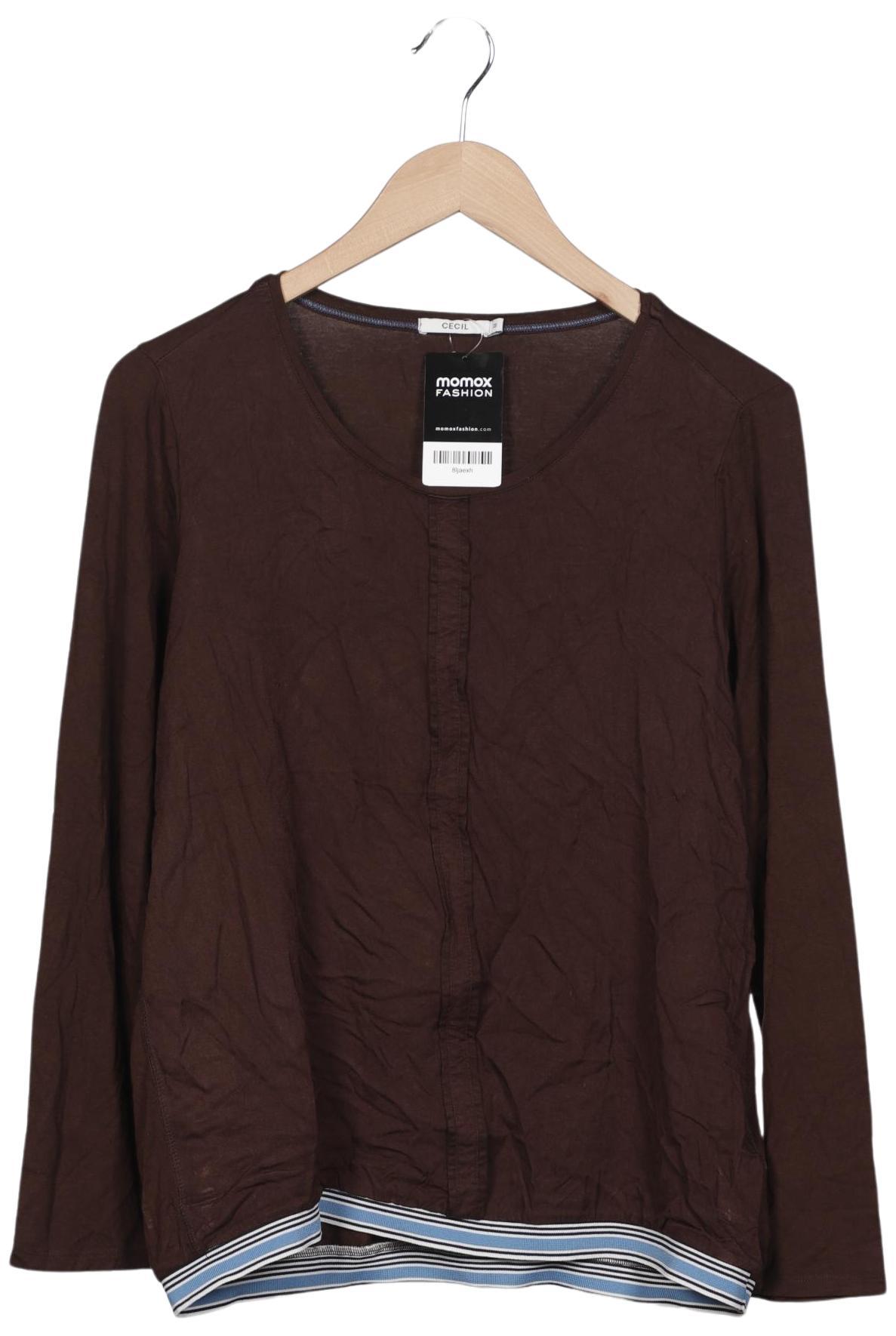 

Cecil Damen Langarmshirt, braun, Gr. 38