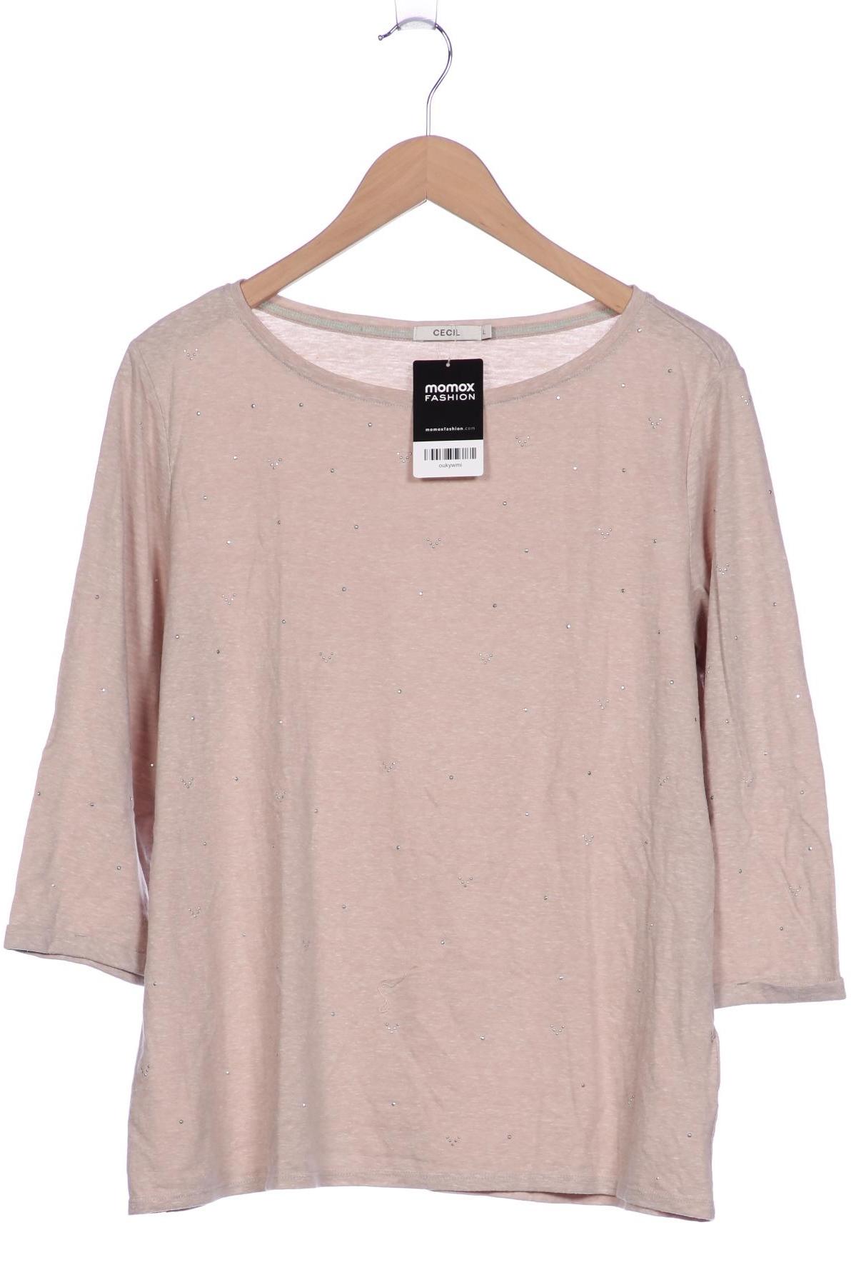 

Cecil Damen Langarmshirt, beige, Gr. 42