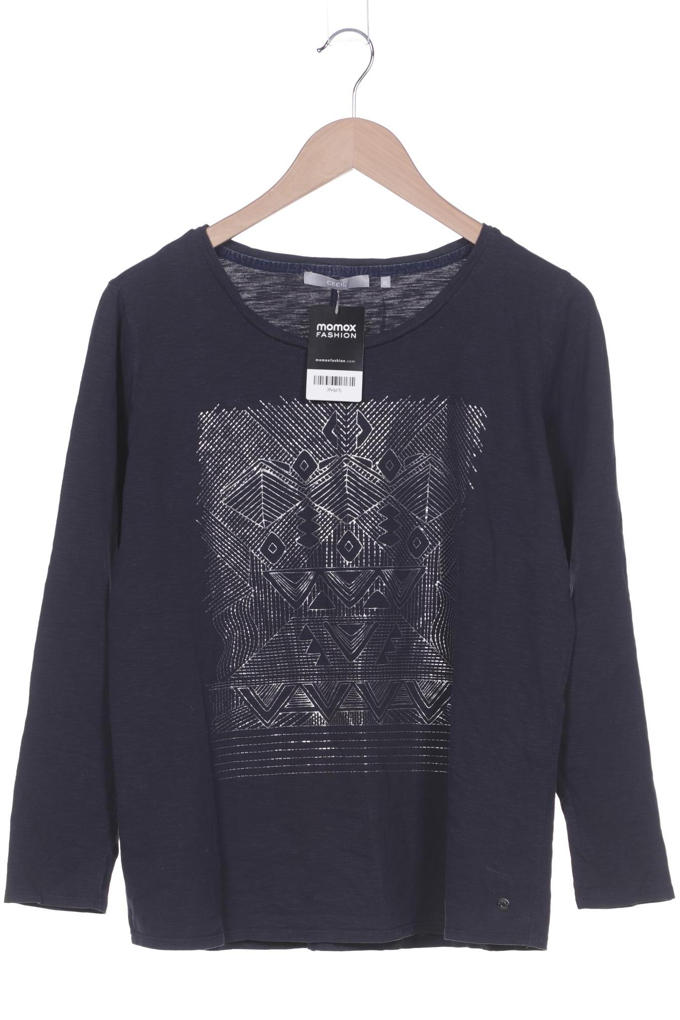 

Cecil Damen Langarmshirt, marineblau, Gr. 44