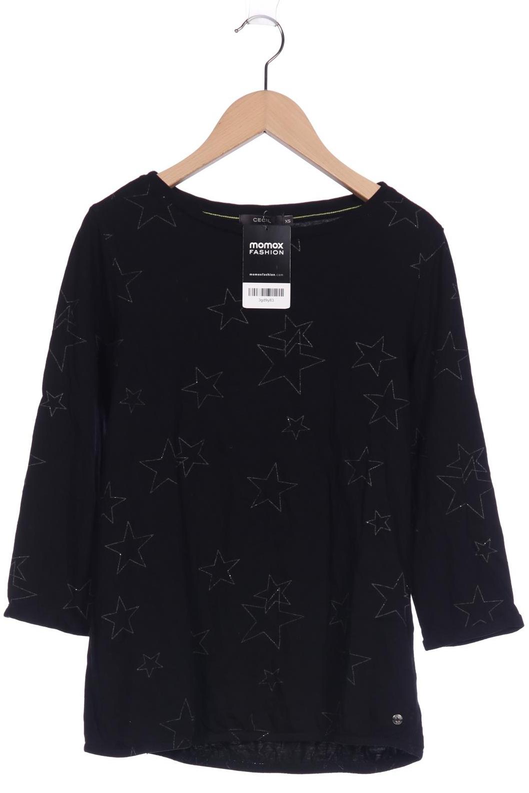 

CECIL Damen Langarmshirt, schwarz