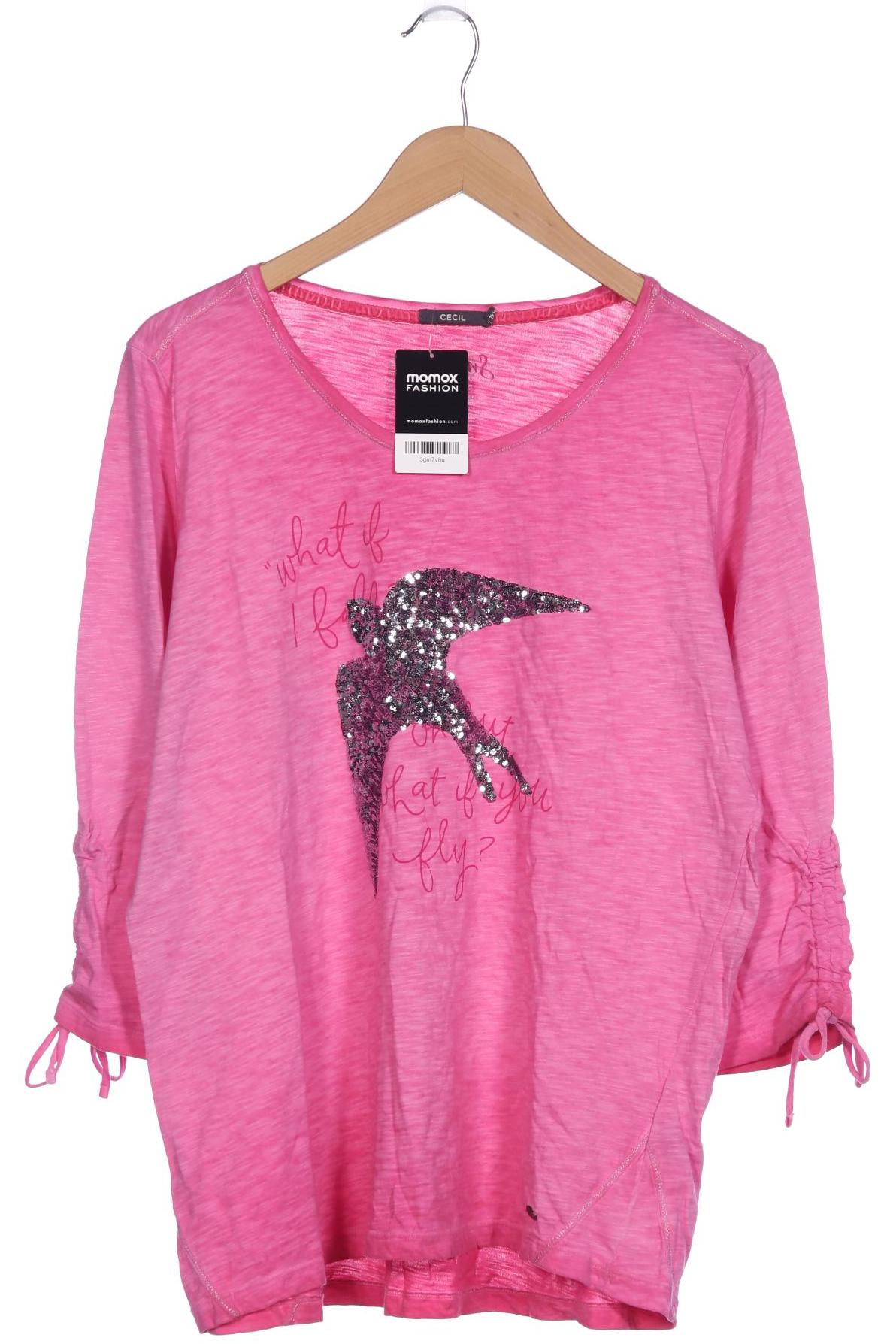 

Cecil Damen Langarmshirt, pink, Gr. 46