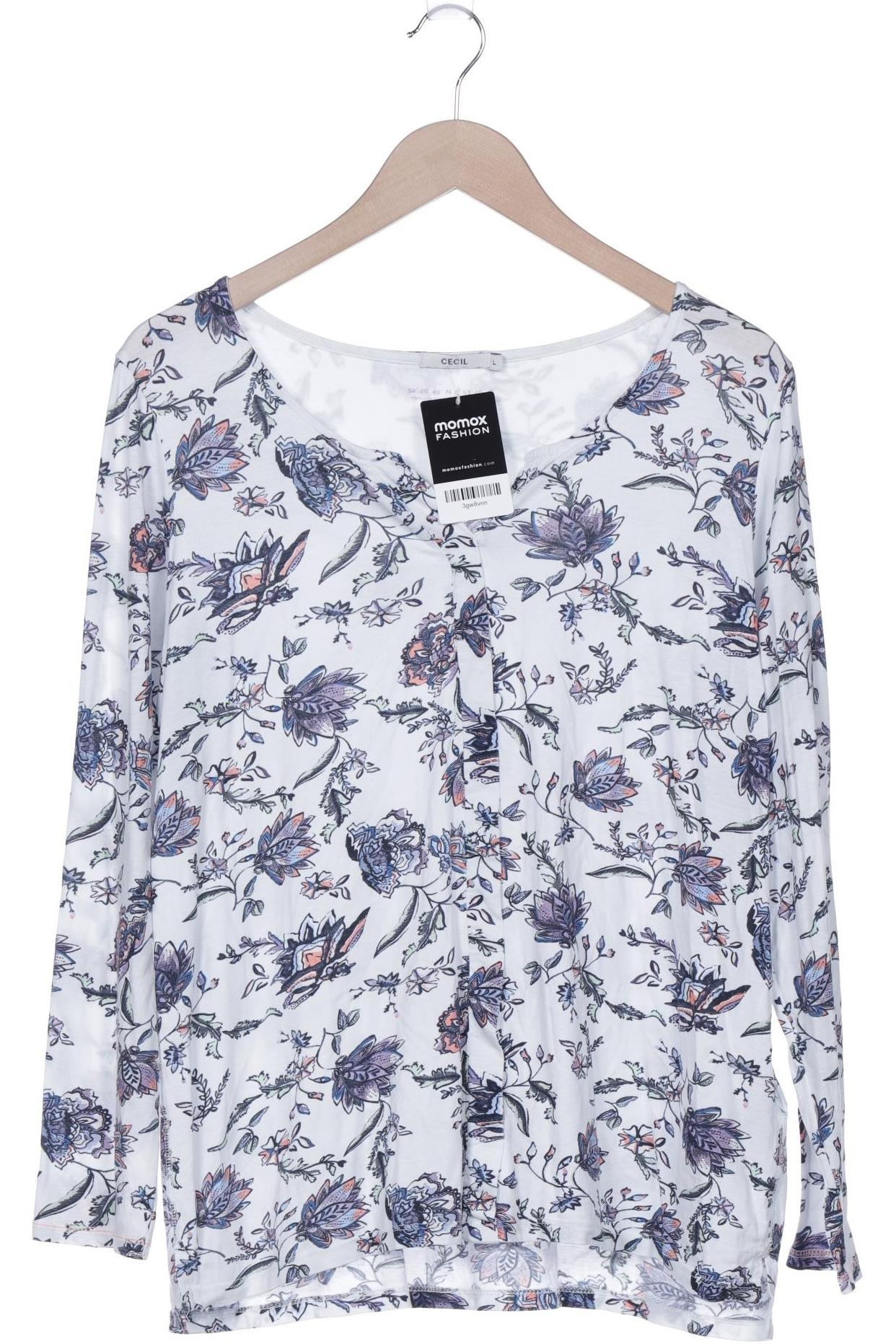 

Cecil Damen Langarmshirt, weiß, Gr. 42