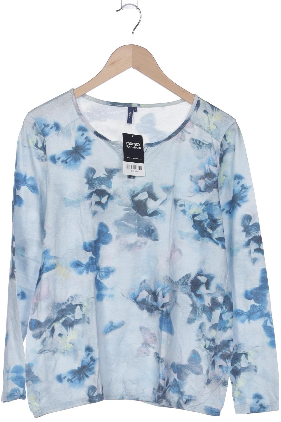 

Cecil Damen Langarmshirt, hellblau, Gr. 38
