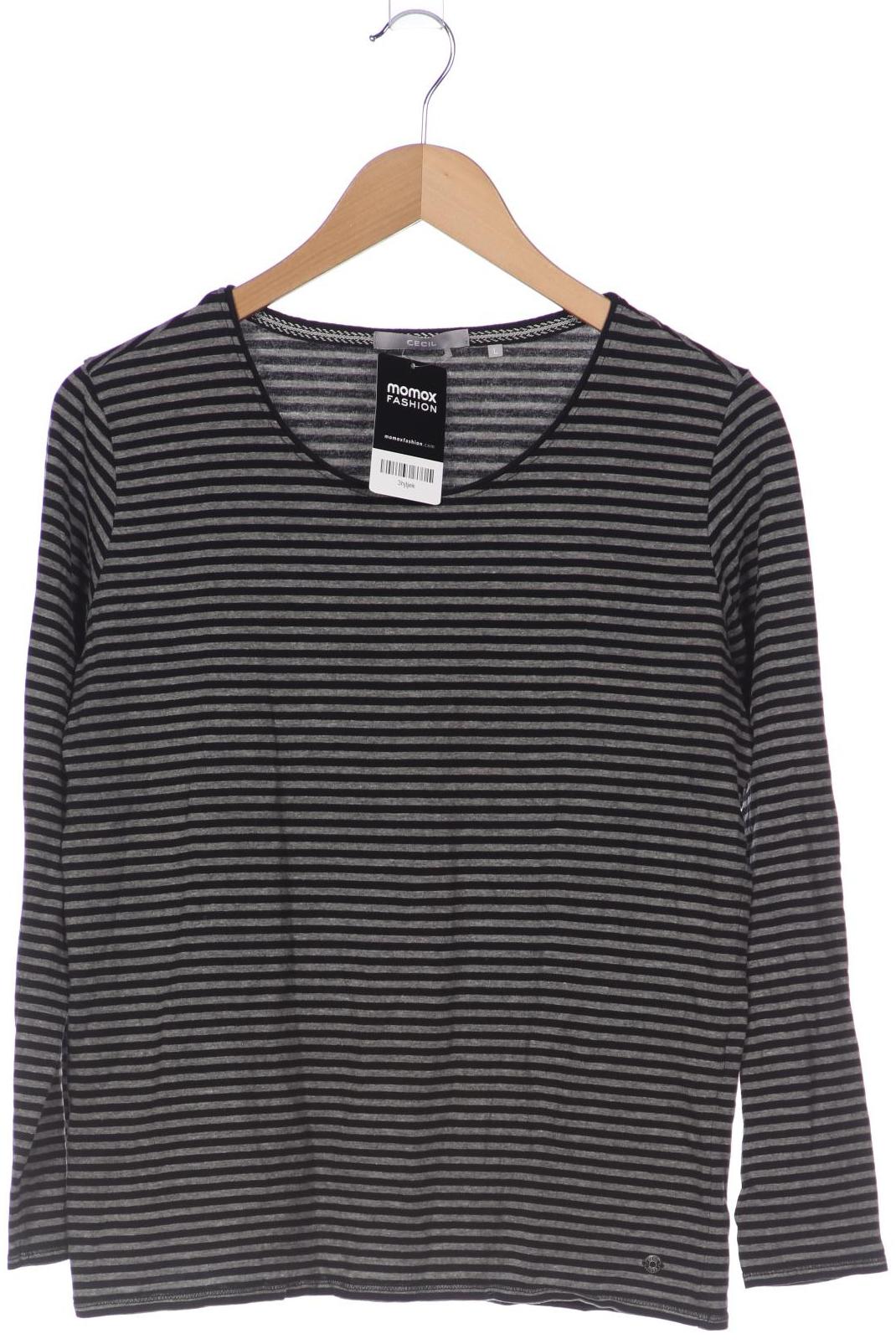 

Cecil Damen Langarmshirt, grau, Gr. 42