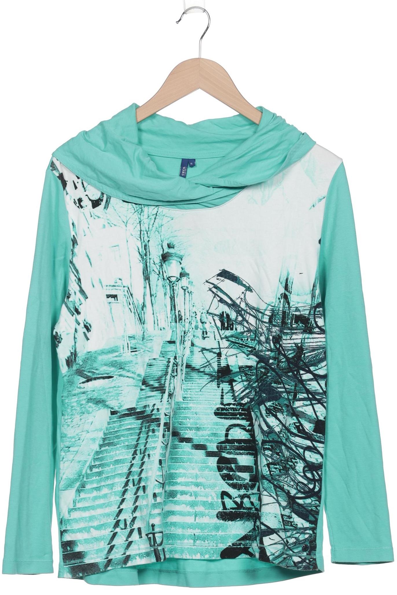 

Cecil Damen Langarmshirt, türkis, Gr. 44