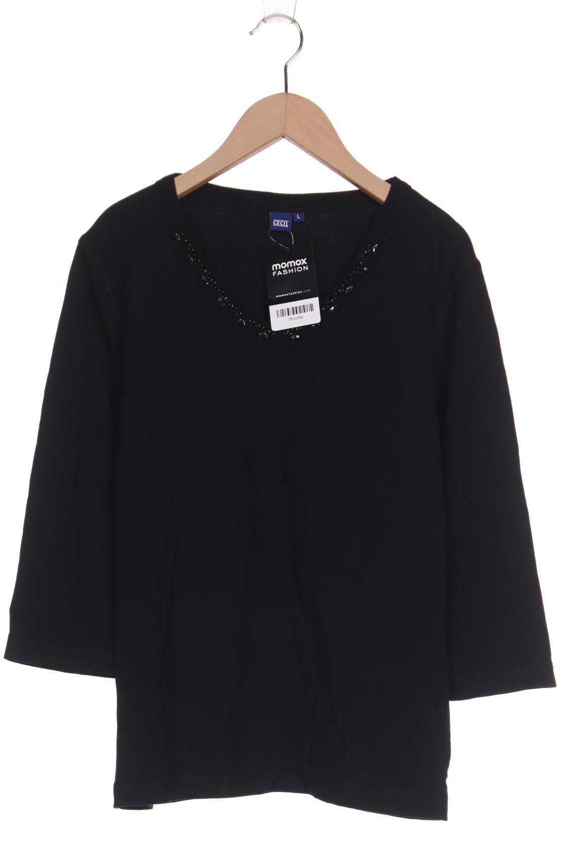 

Cecil Damen Langarmshirt, schwarz, Gr. 42