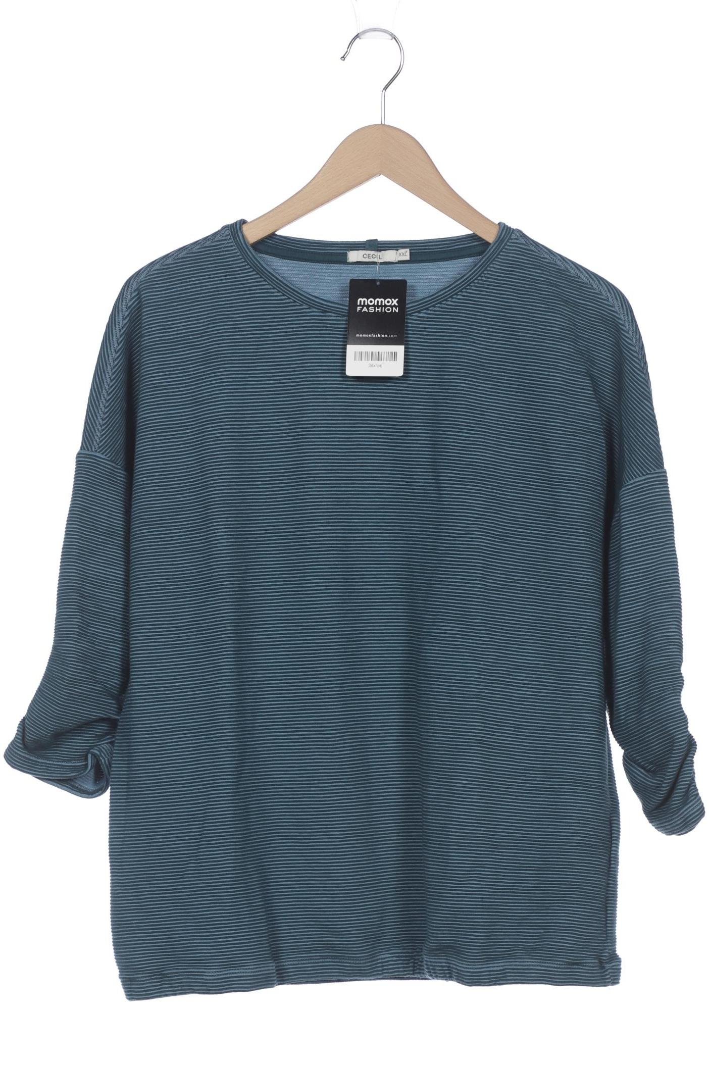 

Cecil Damen Langarmshirt, türkis, Gr. 46