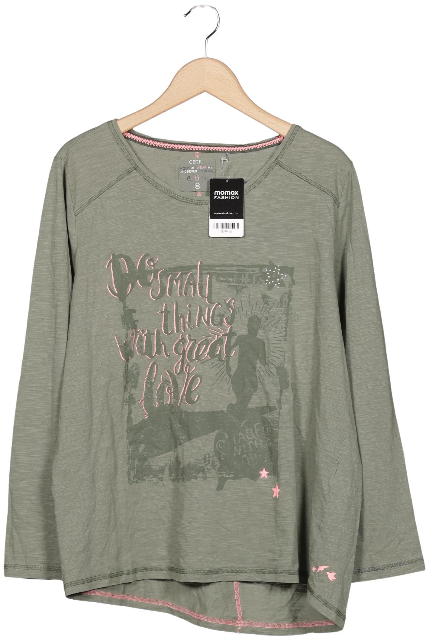 

Cecil Damen Langarmshirt, grün, Gr. 46