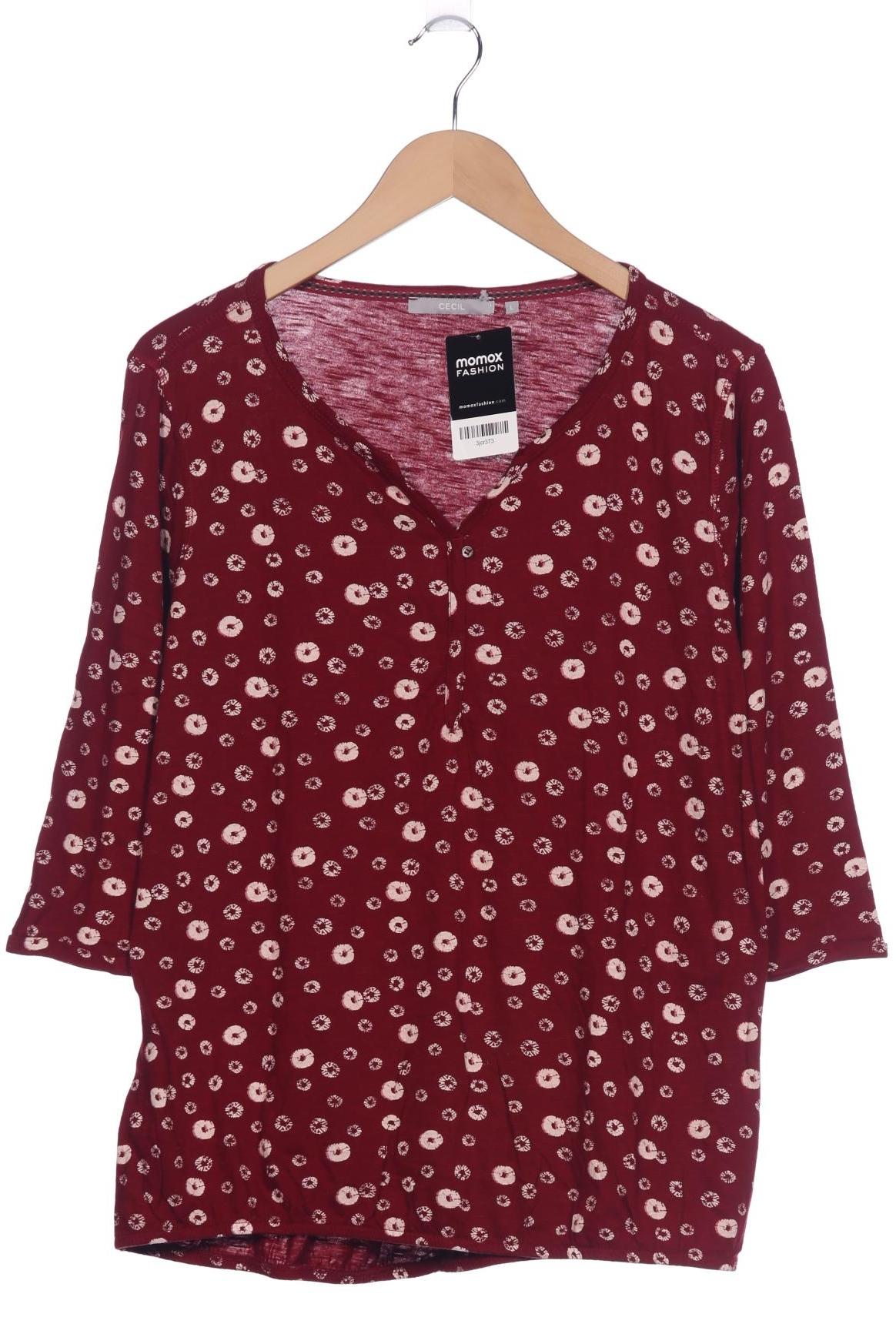 

Cecil Damen Langarmshirt, bordeaux, Gr. 42