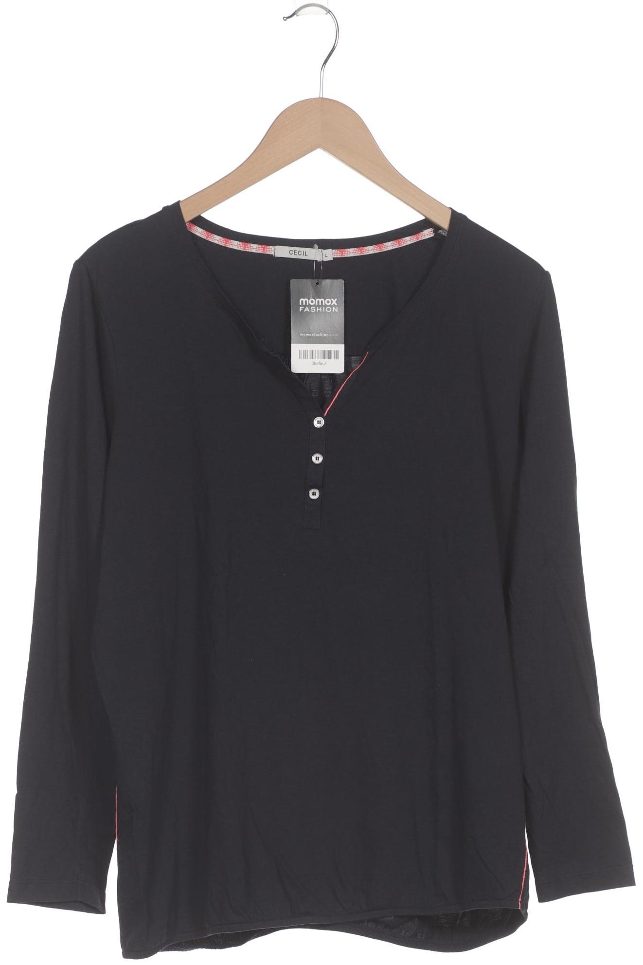 

Cecil Damen Langarmshirt, marineblau, Gr. 42