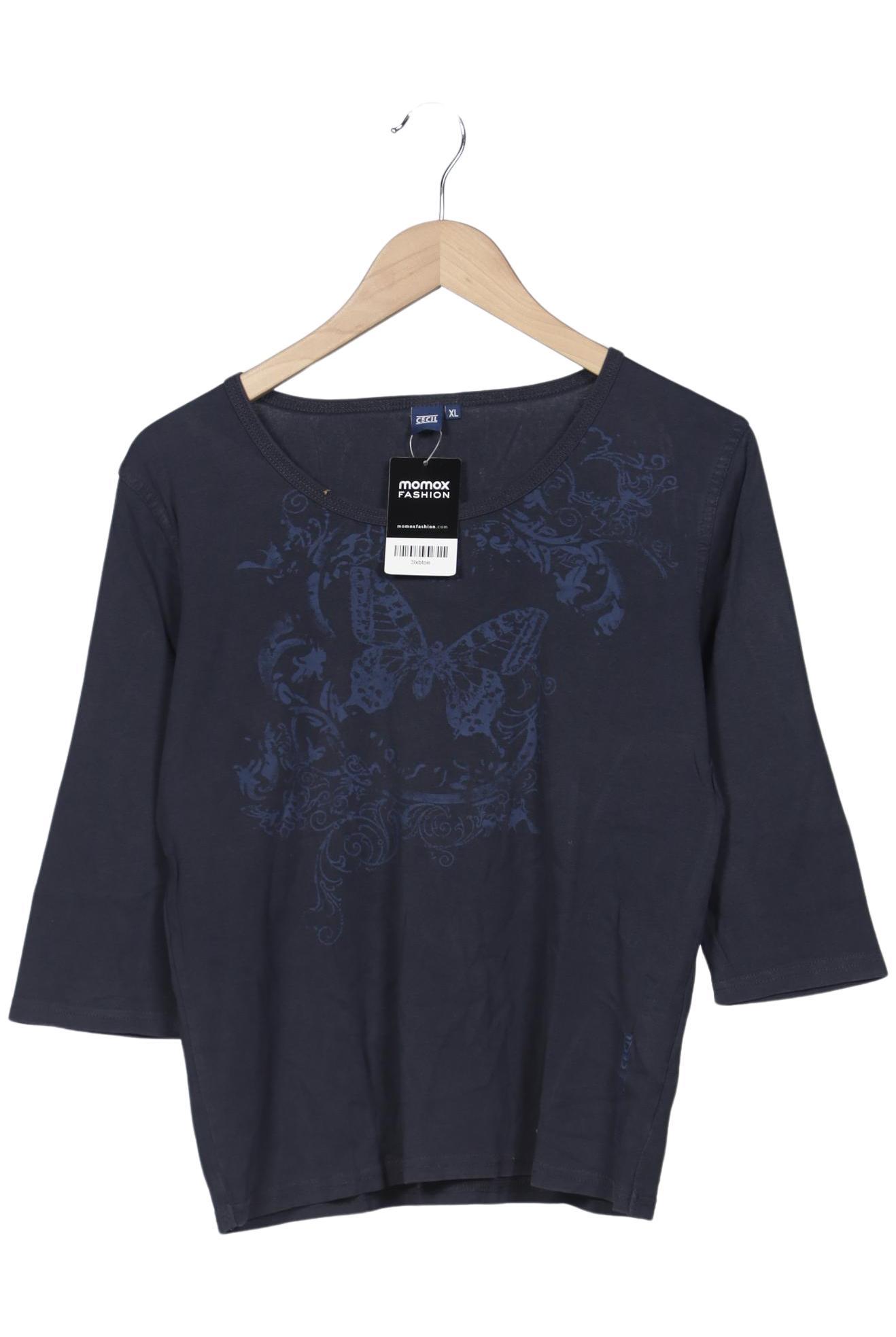 

Cecil Damen Langarmshirt, marineblau, Gr. 44