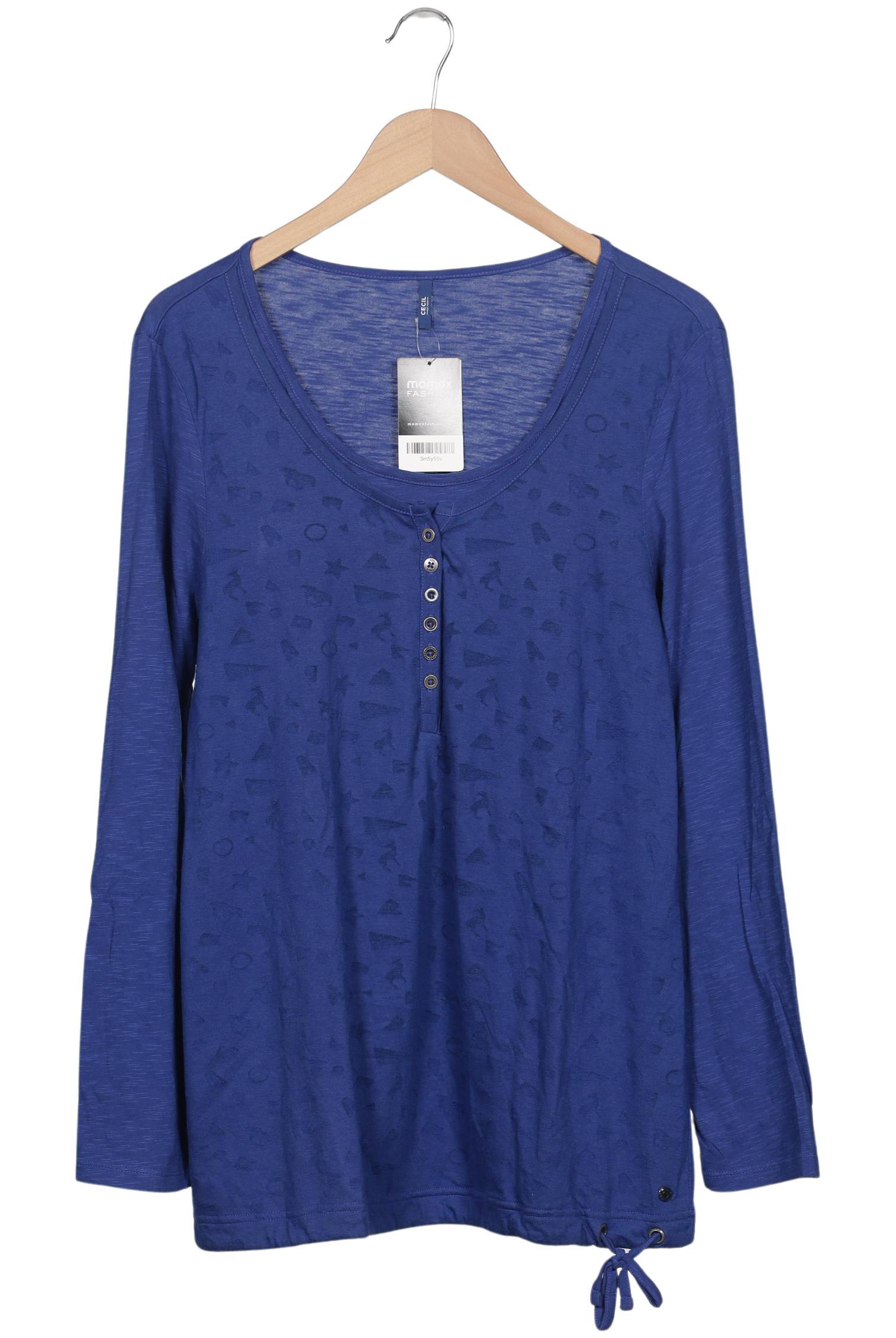 

Cecil Damen Langarmshirt, marineblau, Gr. 44