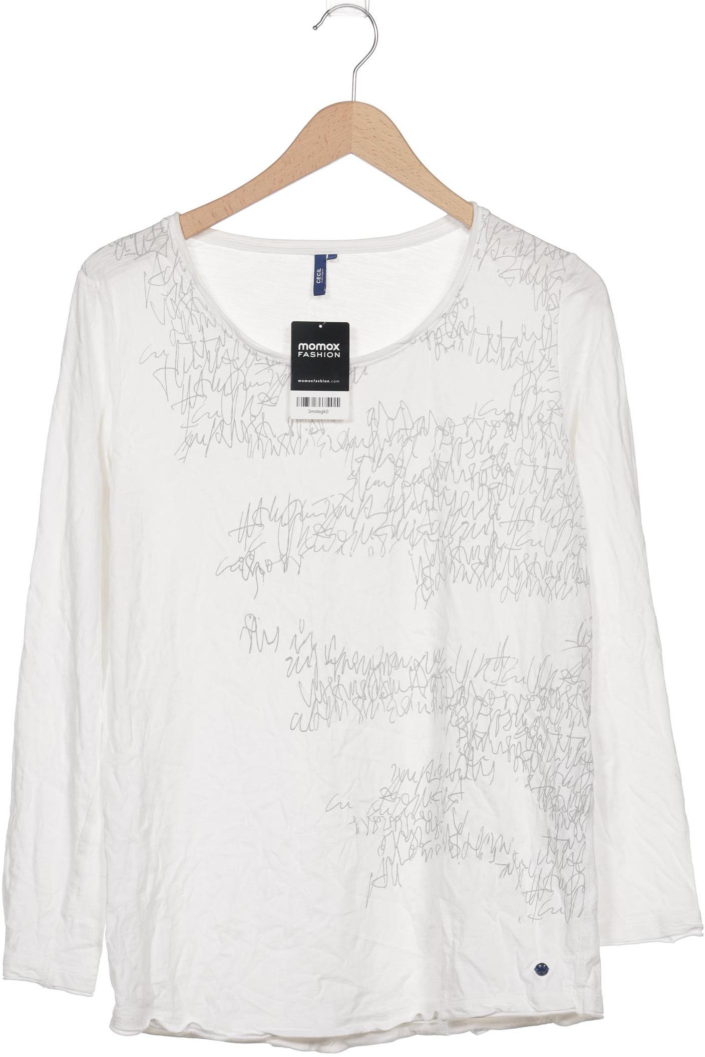 

Cecil Damen Langarmshirt, weiß, Gr. 42